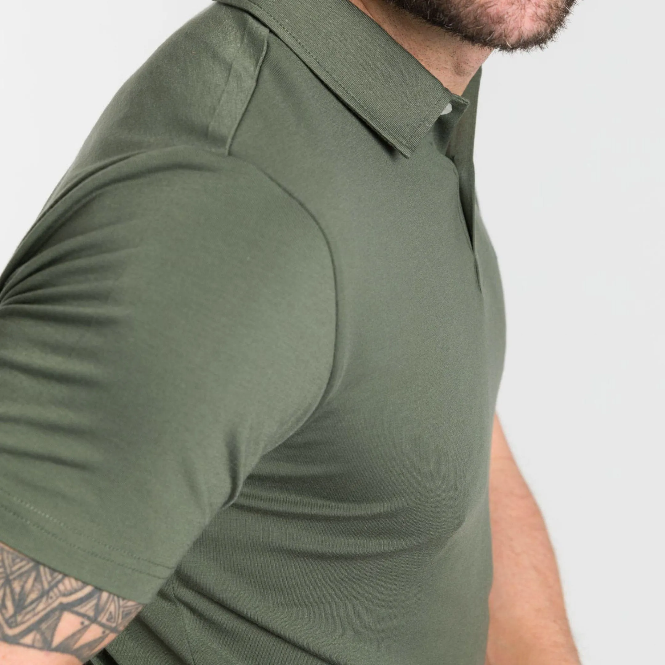 Dark Green Tech Polo sold by Ash & Erie product image thumbnail 4