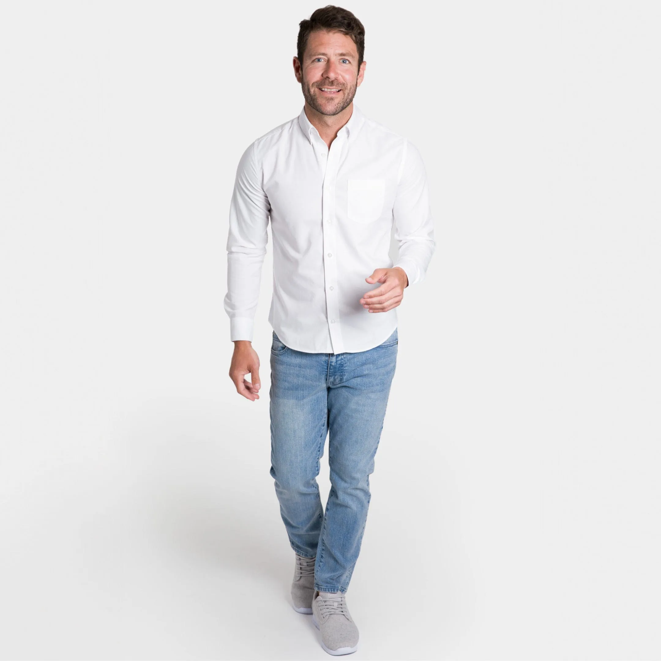 White Oxford Wrinkle Free Shirt sold by Ash & Erie product image thumbnail 2
