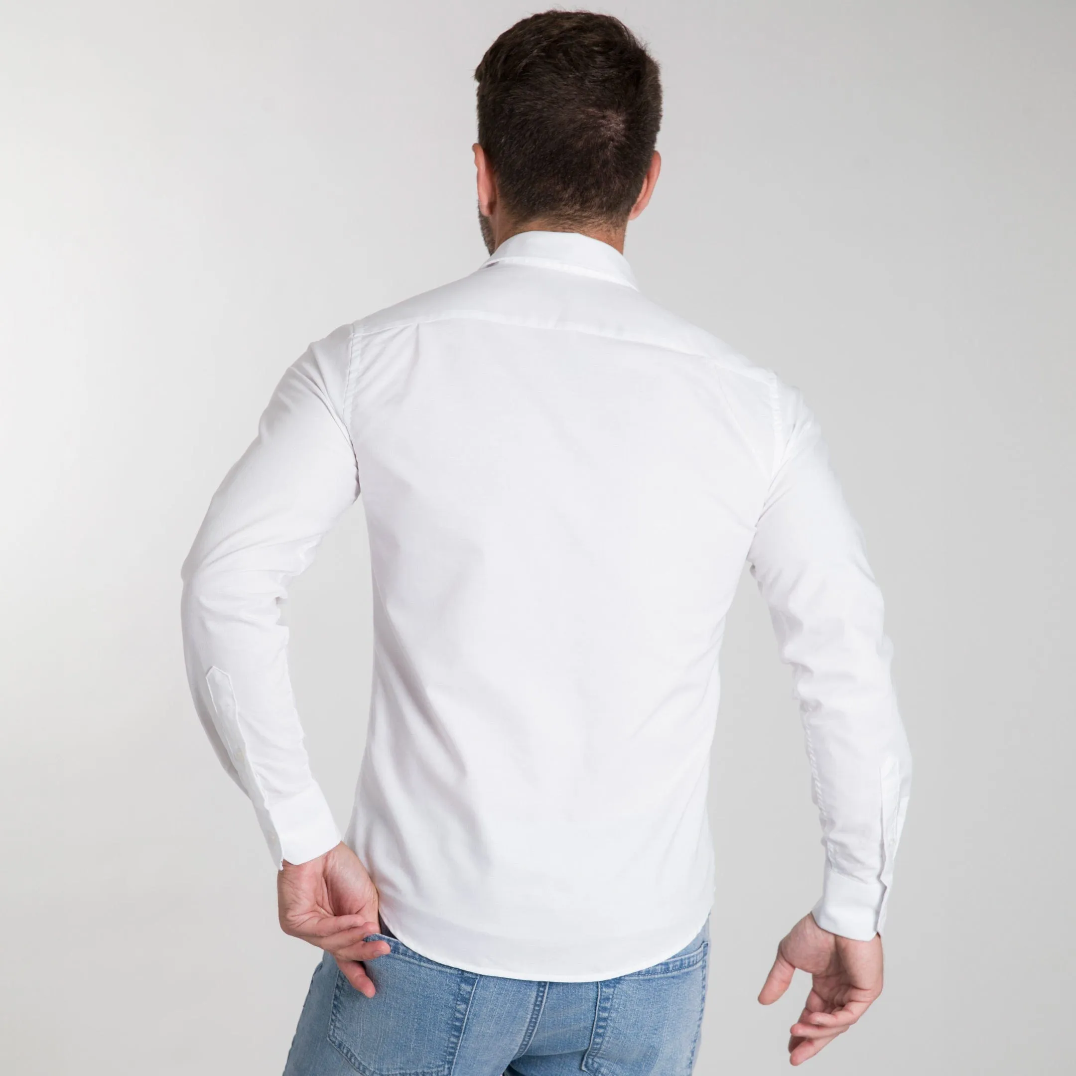 White Oxford Wrinkle Free Shirt sold by Ash & Erie product image thumbnail 3