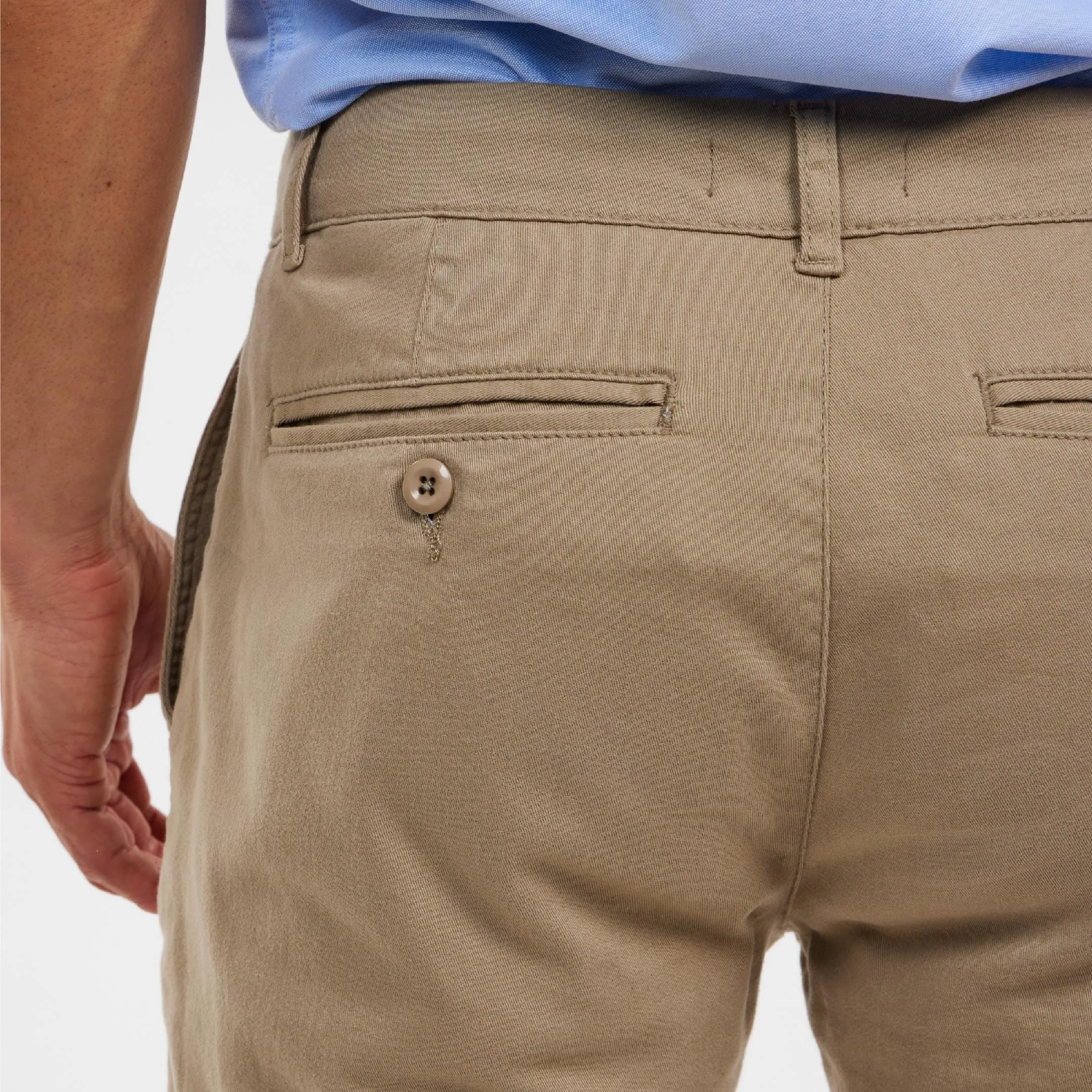 Vintage Khaki Lightweight Stretch Chino Short sold by Ash & Erie product image thumbnail 4