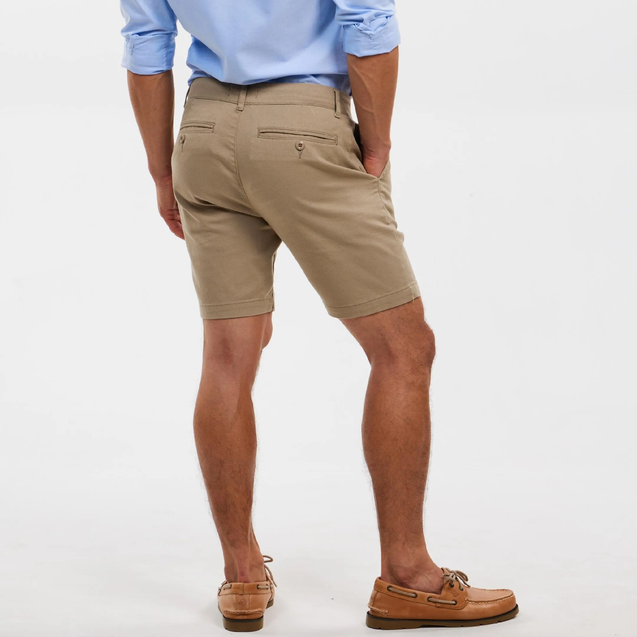 Vintage Khaki Lightweight Stretch Chino Short sold by Ash & Erie product image thumbnail 3