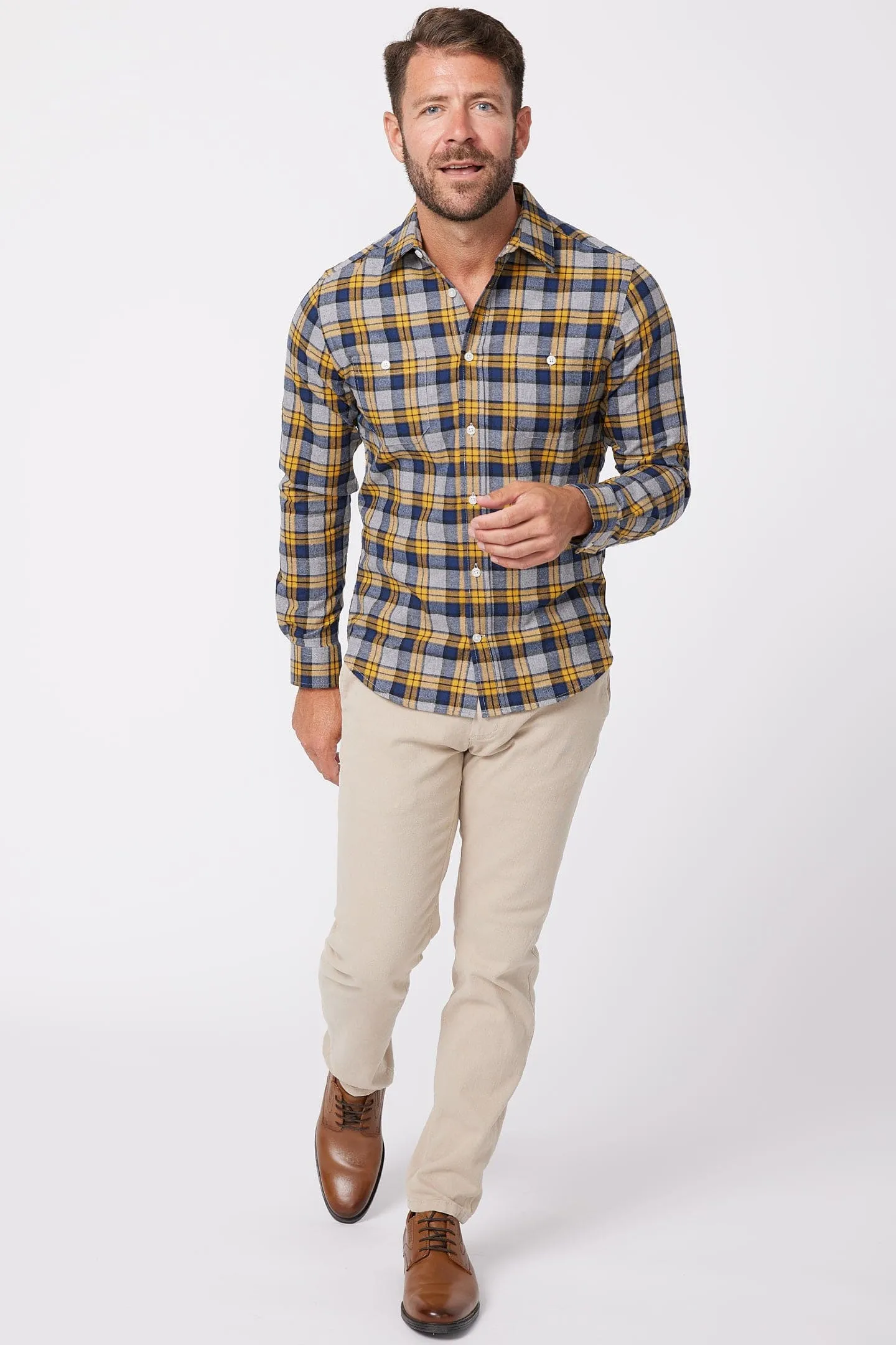 Vintage Navy Plaid Flannel Shirt sold by Ash & Erie product image thumbnail 2