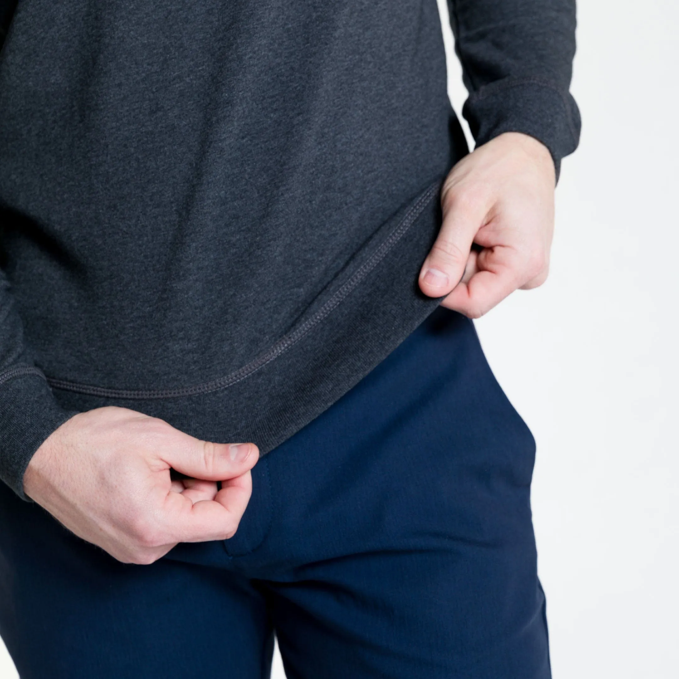 Charcoal French Terry Sweatshirt sold by Ash & Erie product image thumbnail 5