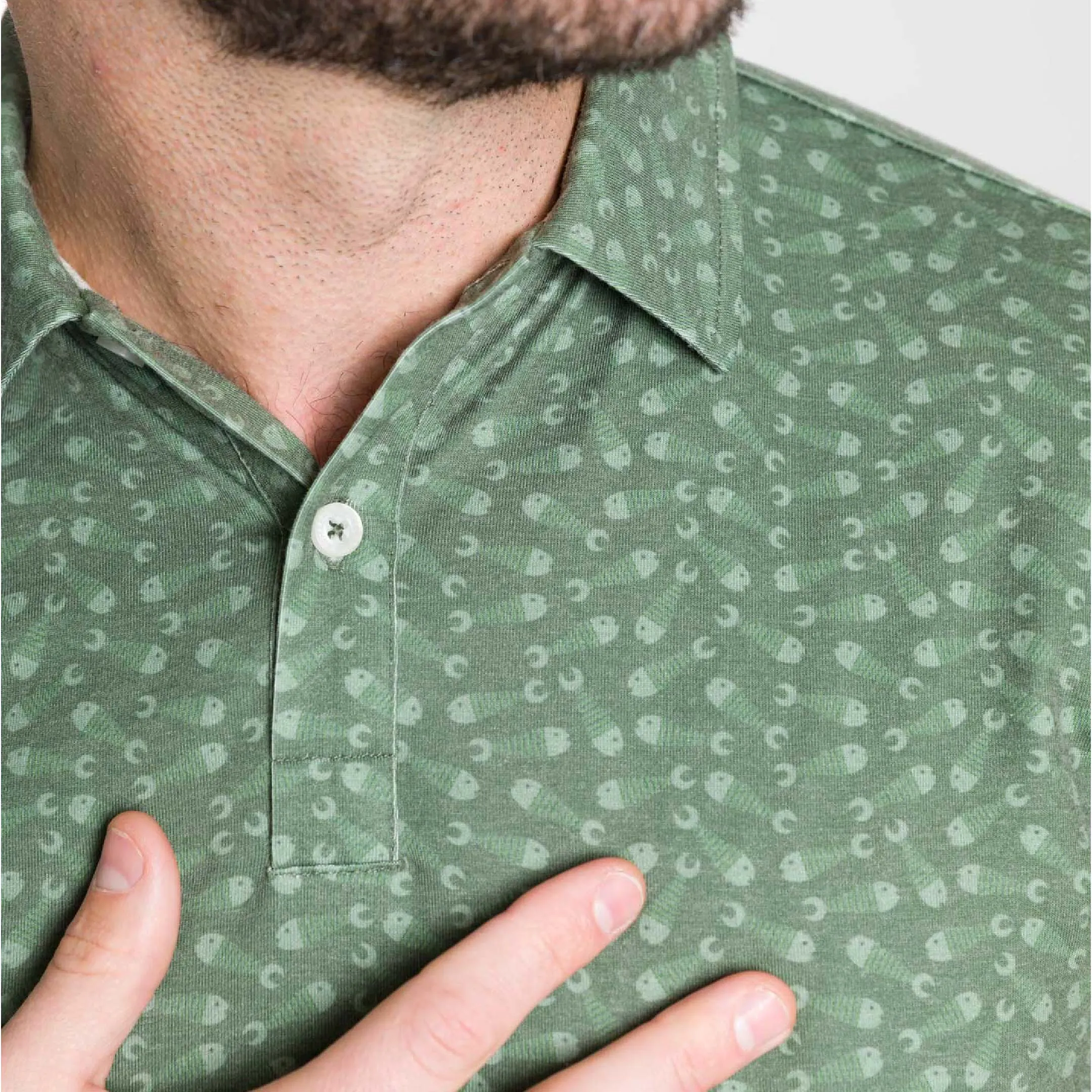 Gone Fishing Tech Polo sold by Ash & Erie product image thumbnail 4