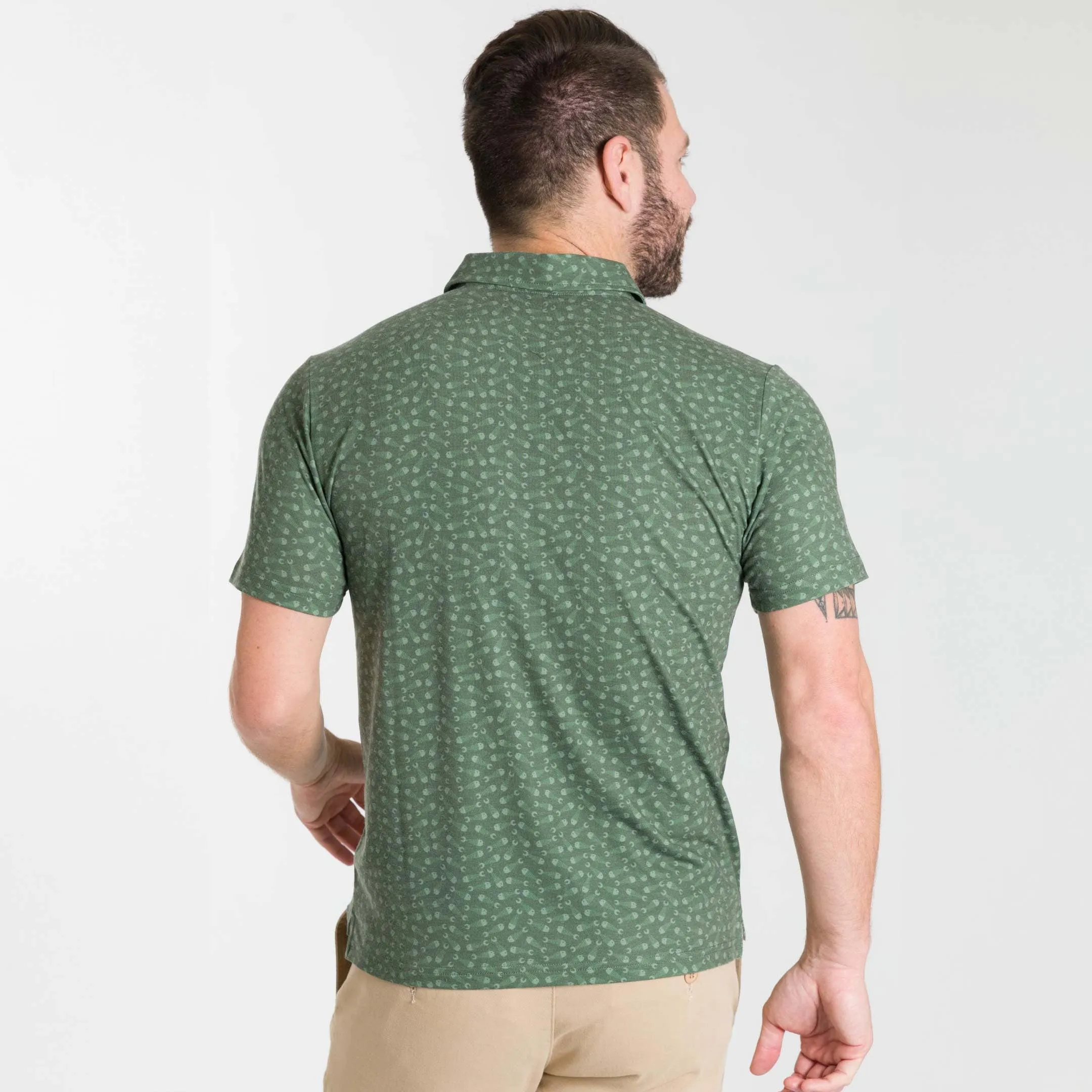 Gone Fishing Tech Polo sold by Ash & Erie product image thumbnail 3