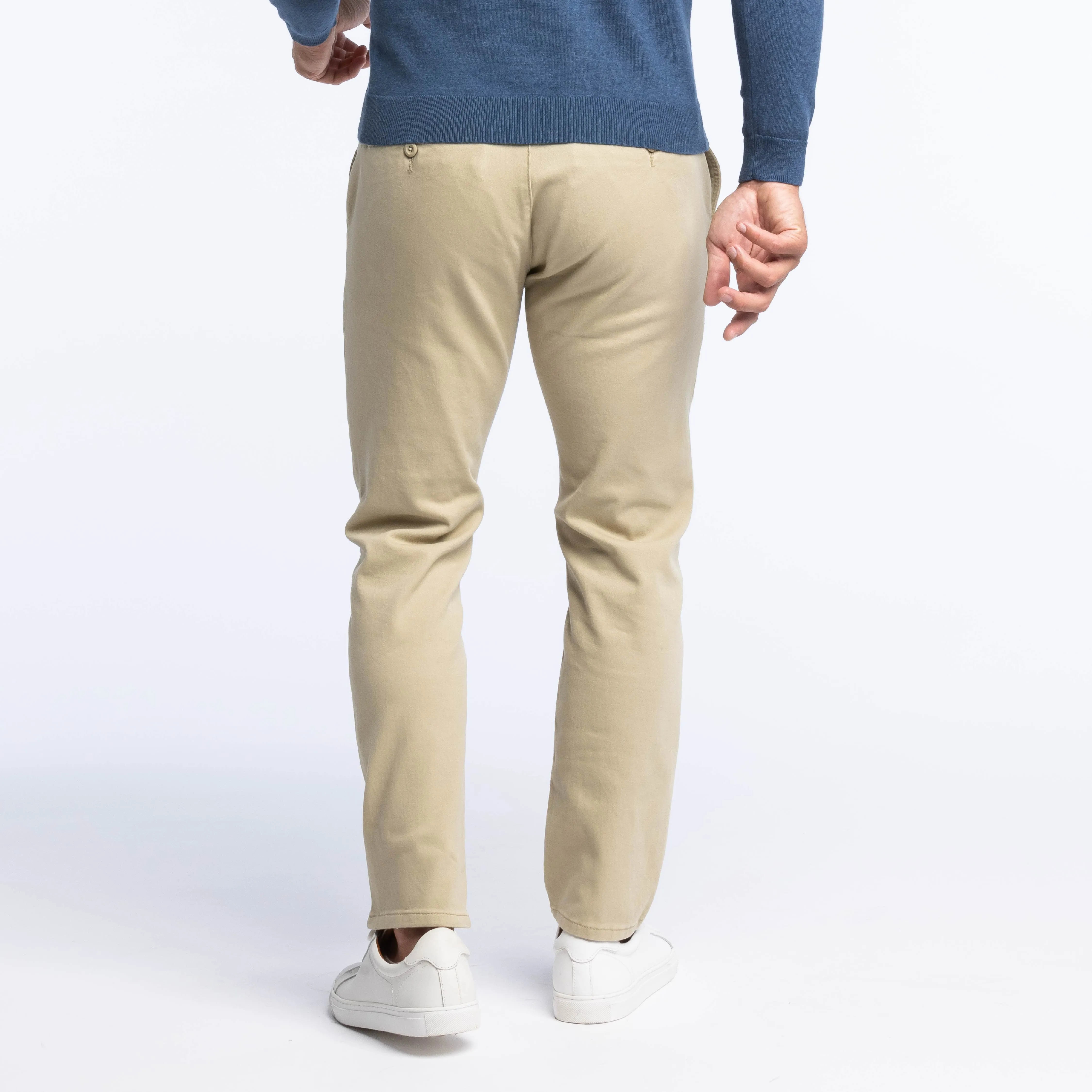 Oat Washed Stretch Chino sold by Ash & Erie product image thumbnail 3