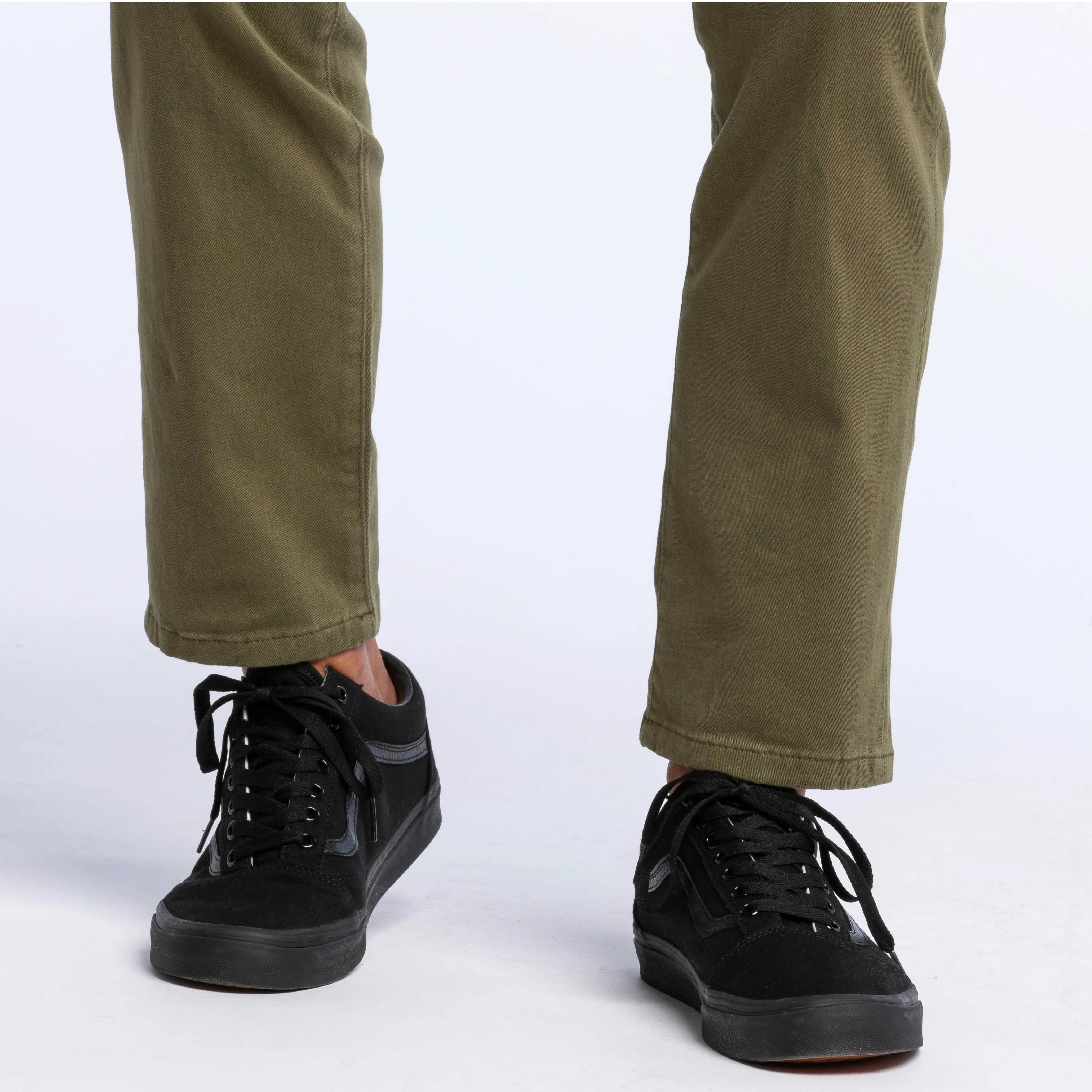 Dark Olive Washed Stretch Chino sold by Ash & Erie product image thumbnail 4