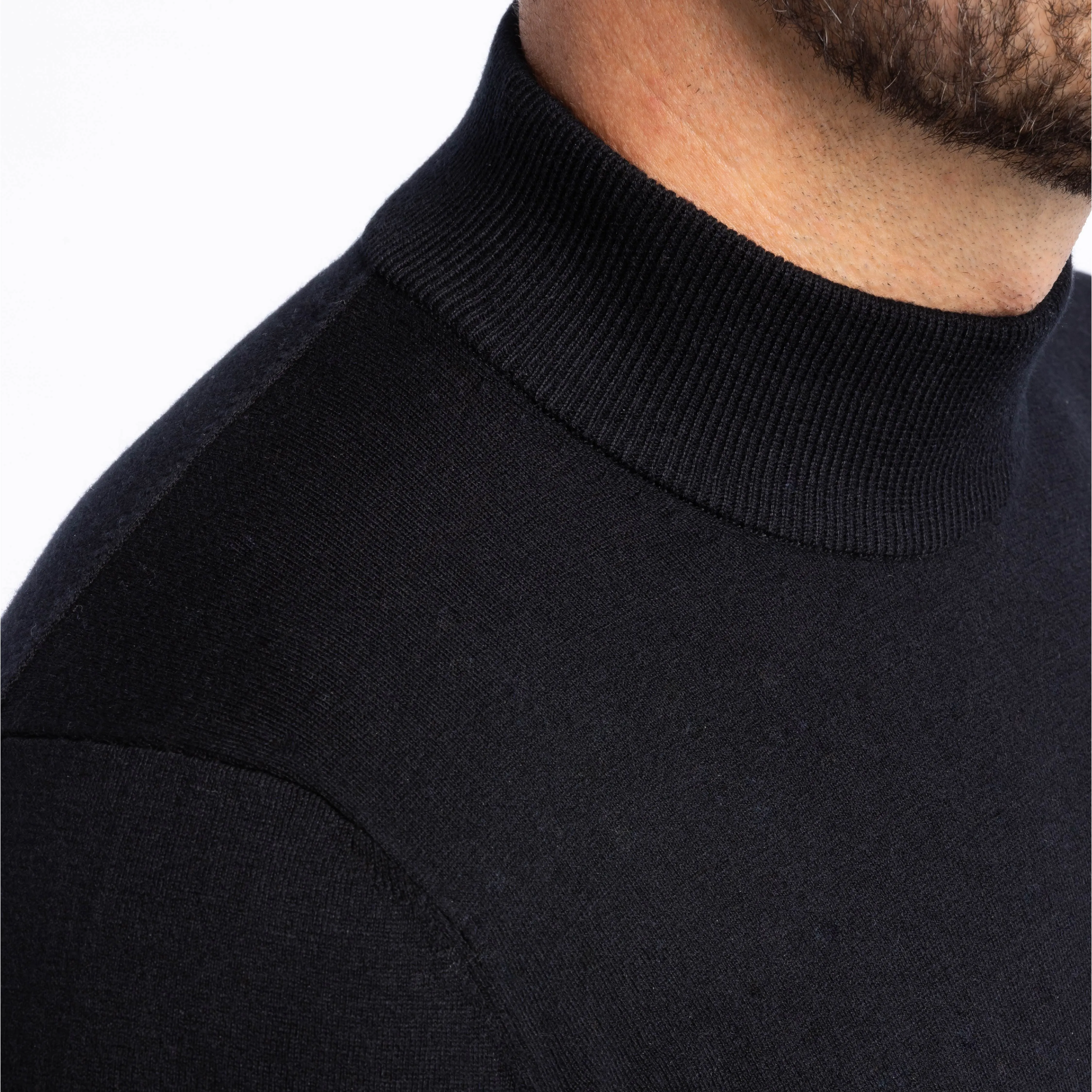 Black Mock Neck Sweater sold by Ash & Erie product image thumbnail 4
