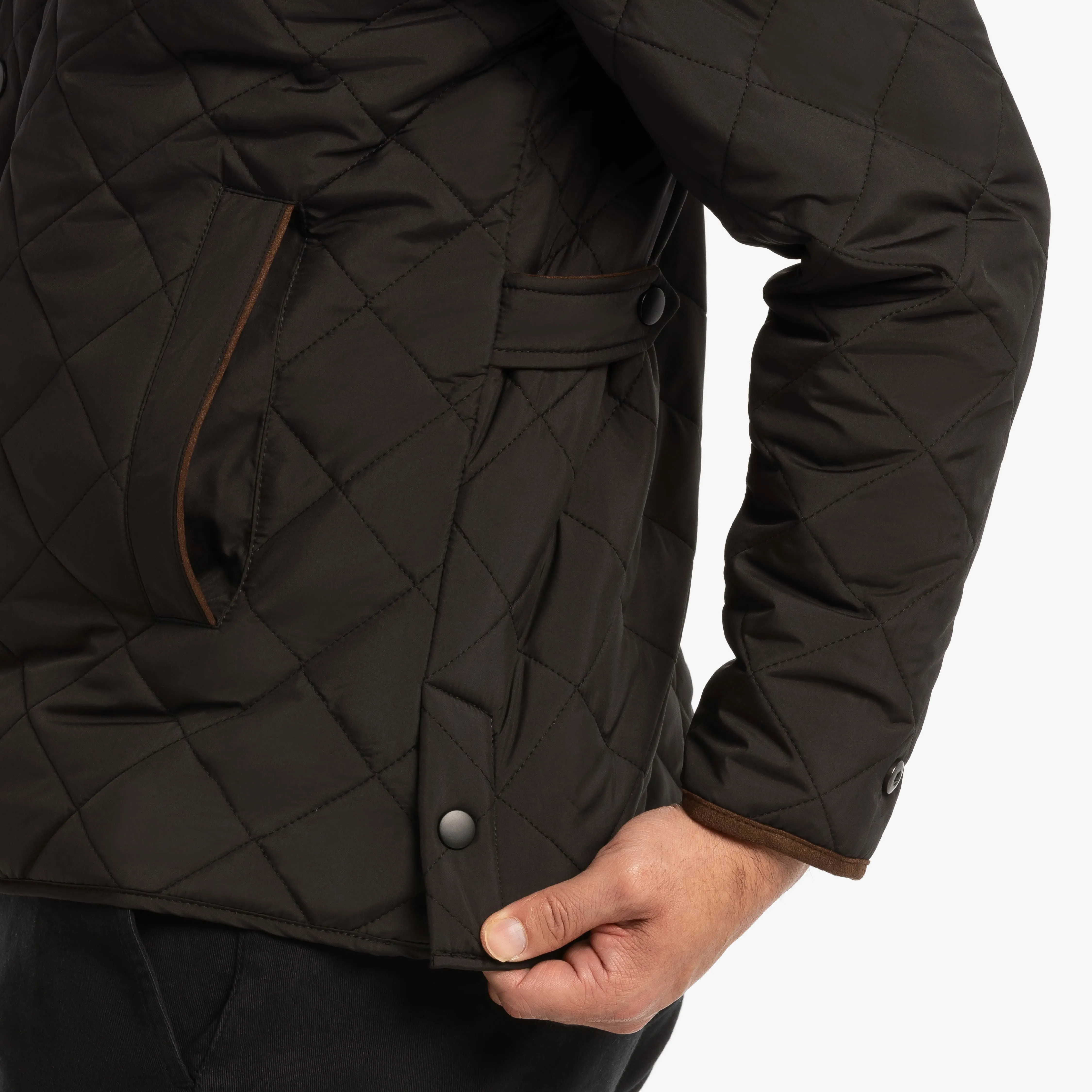 Black Quilted Jacket sold by Ash & Erie product image thumbnail 4