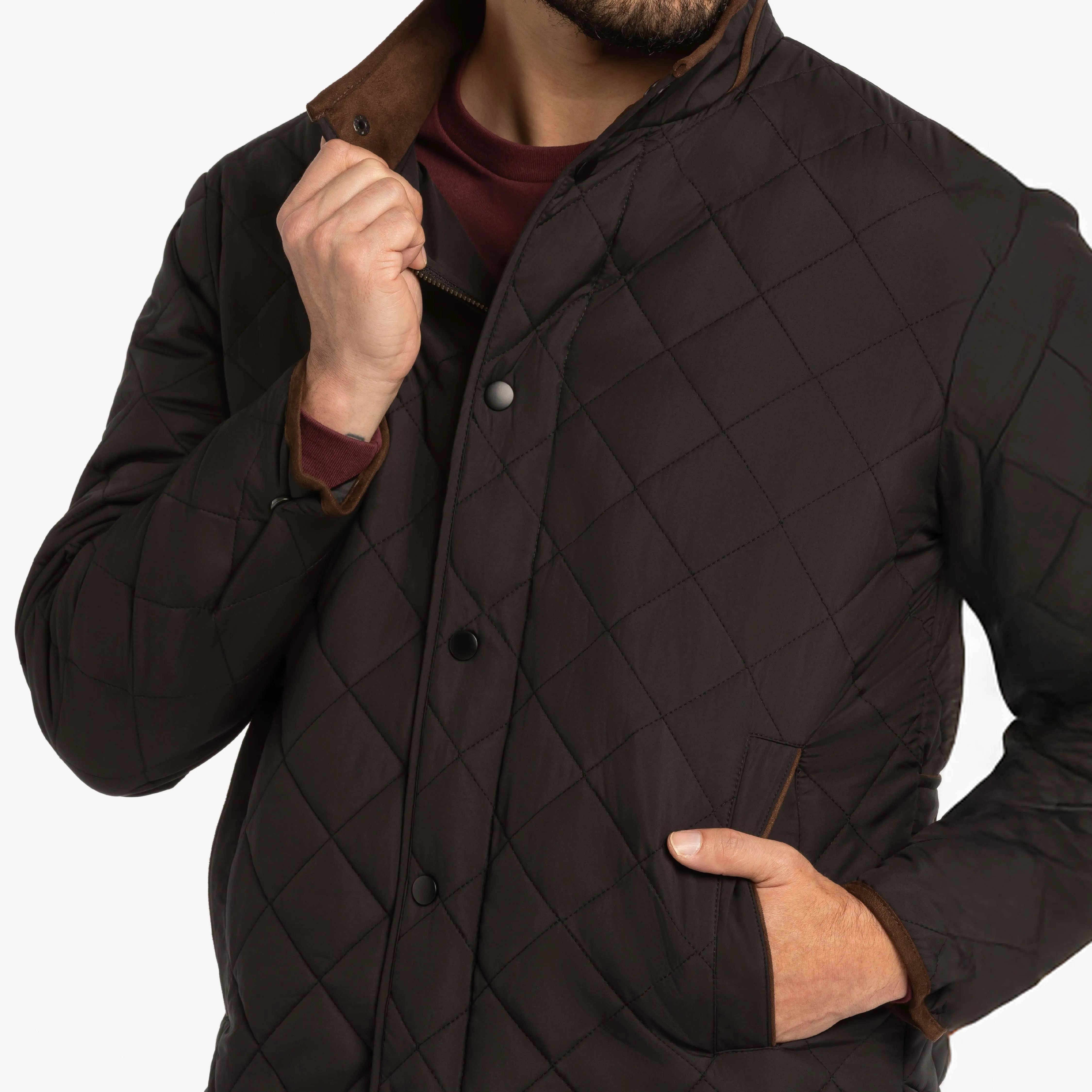Black Quilted Jacket sold by Ash & Erie product image thumbnail 5
