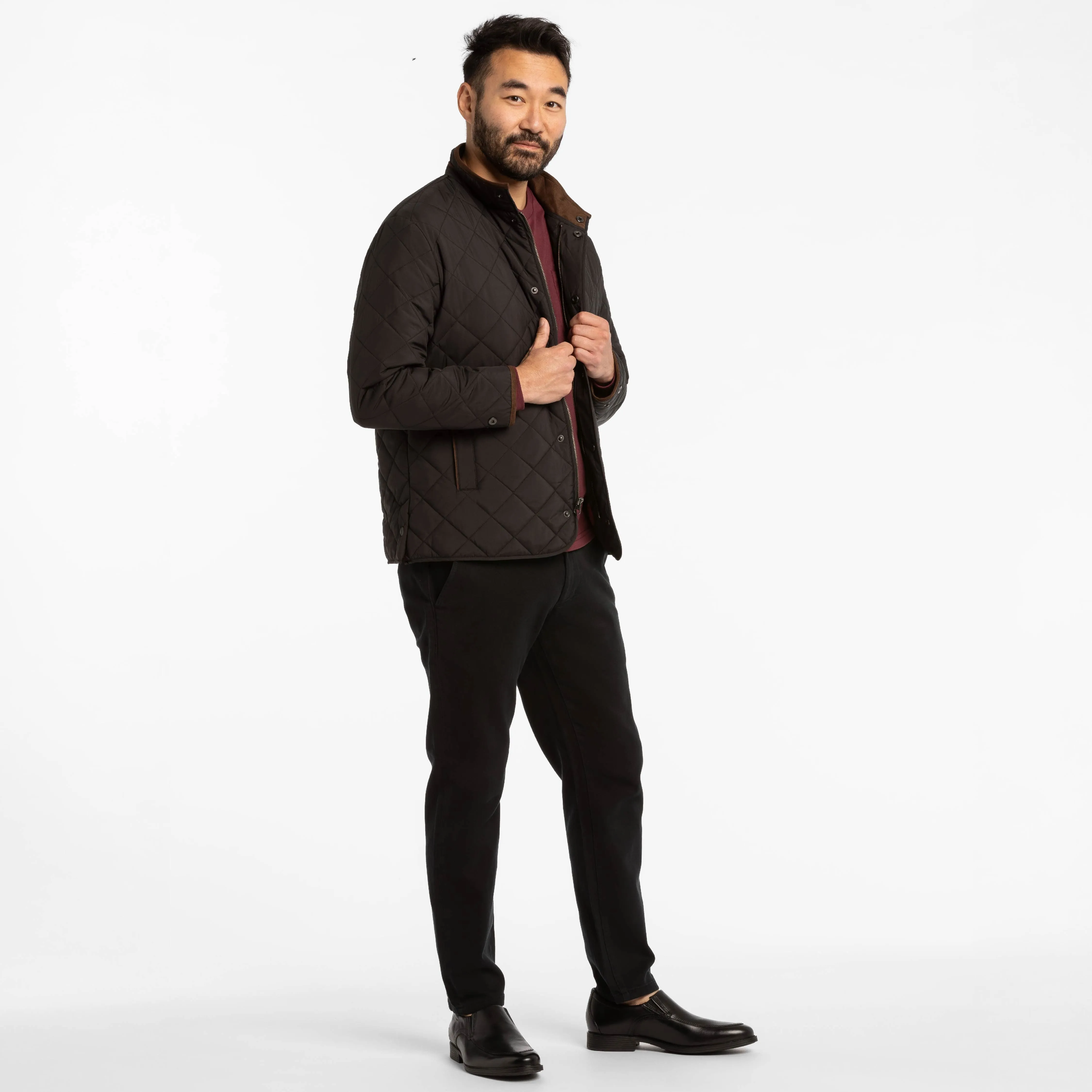 Black Quilted Jacket sold by Ash & Erie product image thumbnail 2