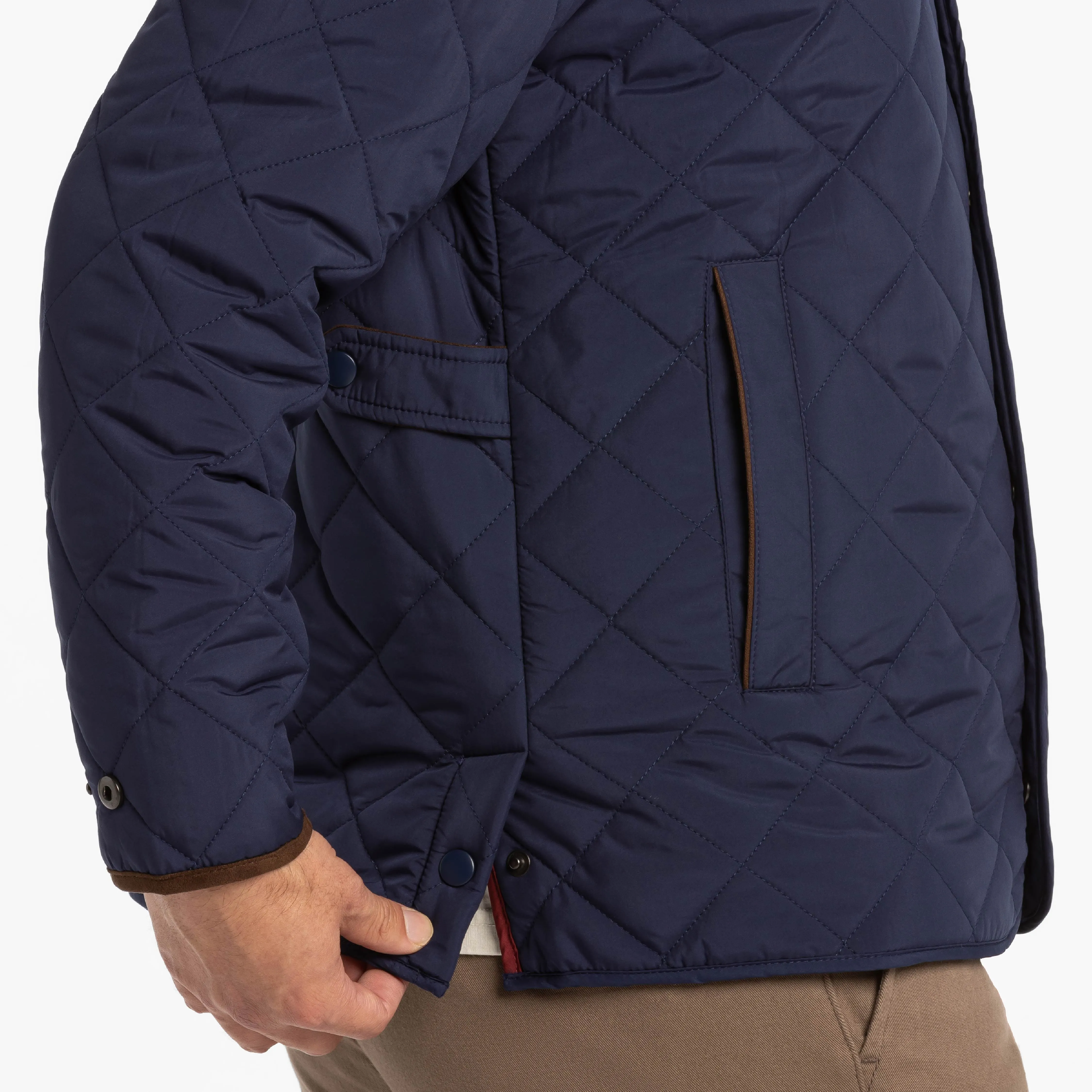 Navy Quilted Jacket sold by Ash & Erie product image thumbnail 5
