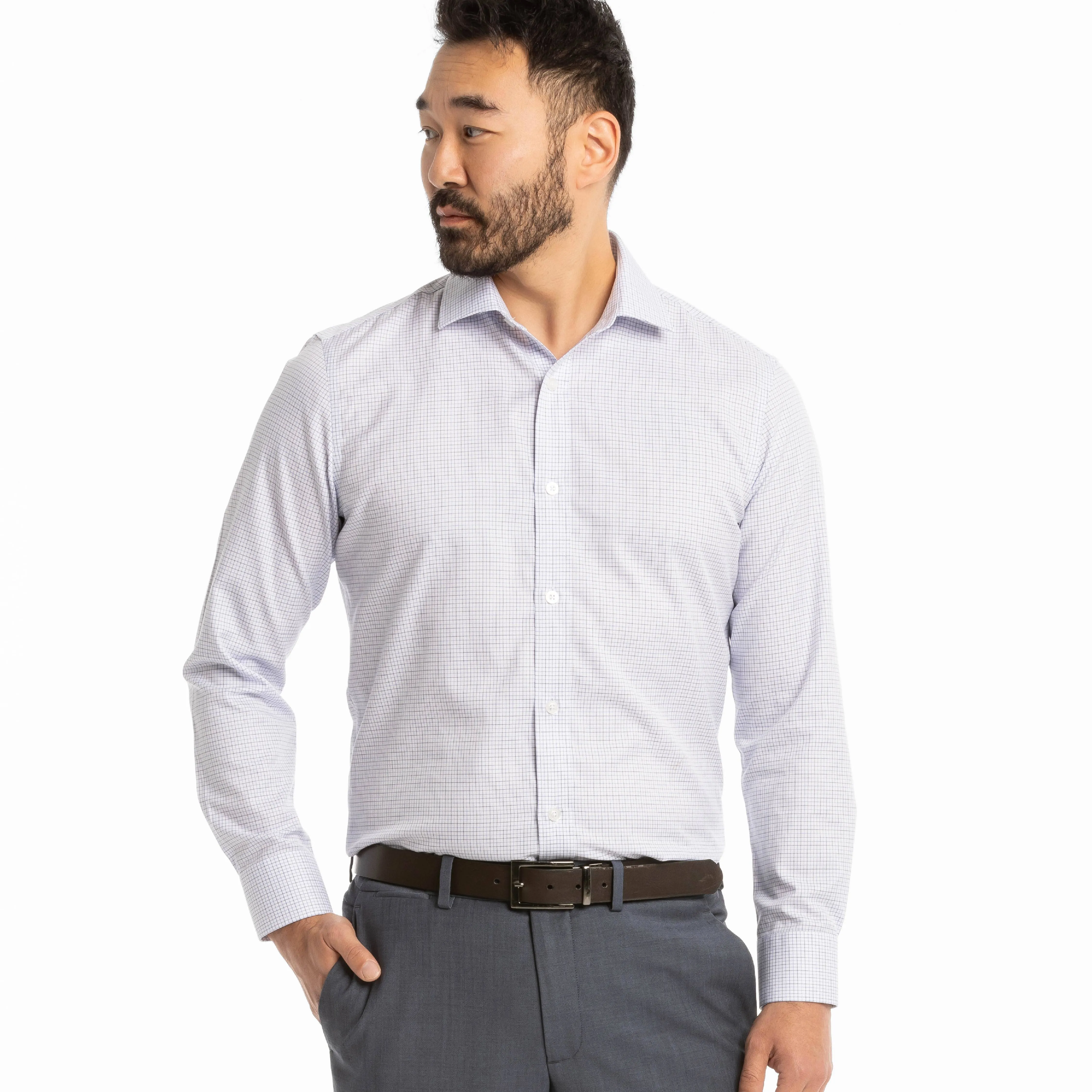 White Check Dress Shirt sold by Ash & Erie
