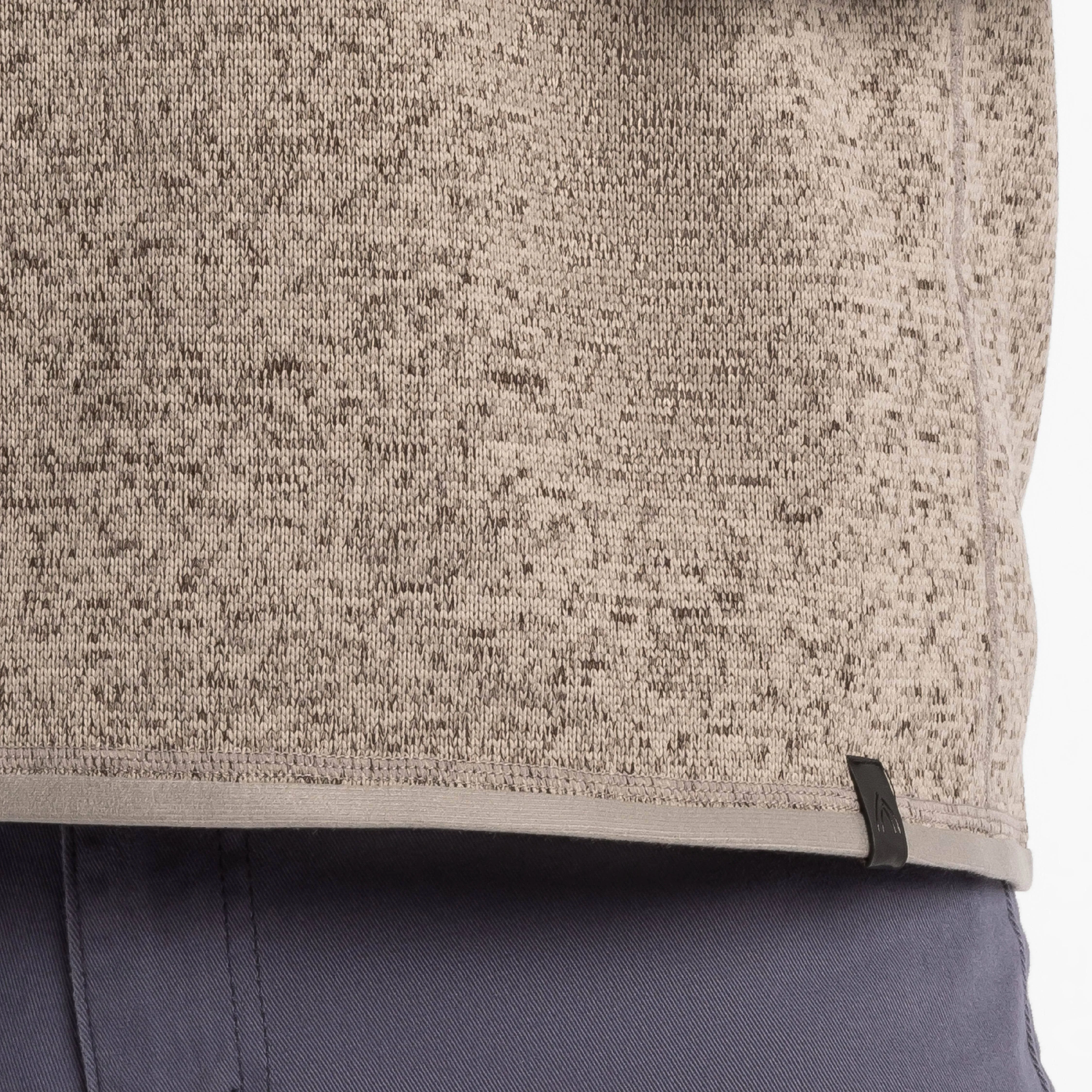 Heather Oat Quarter-Zip Fleece sold by Ash & Erie product image thumbnail 5