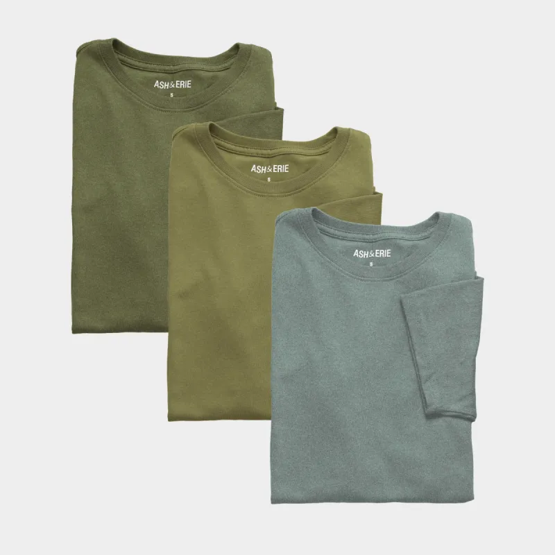 3-Pack Green Crew Neck Tees sold by Ash & Erie