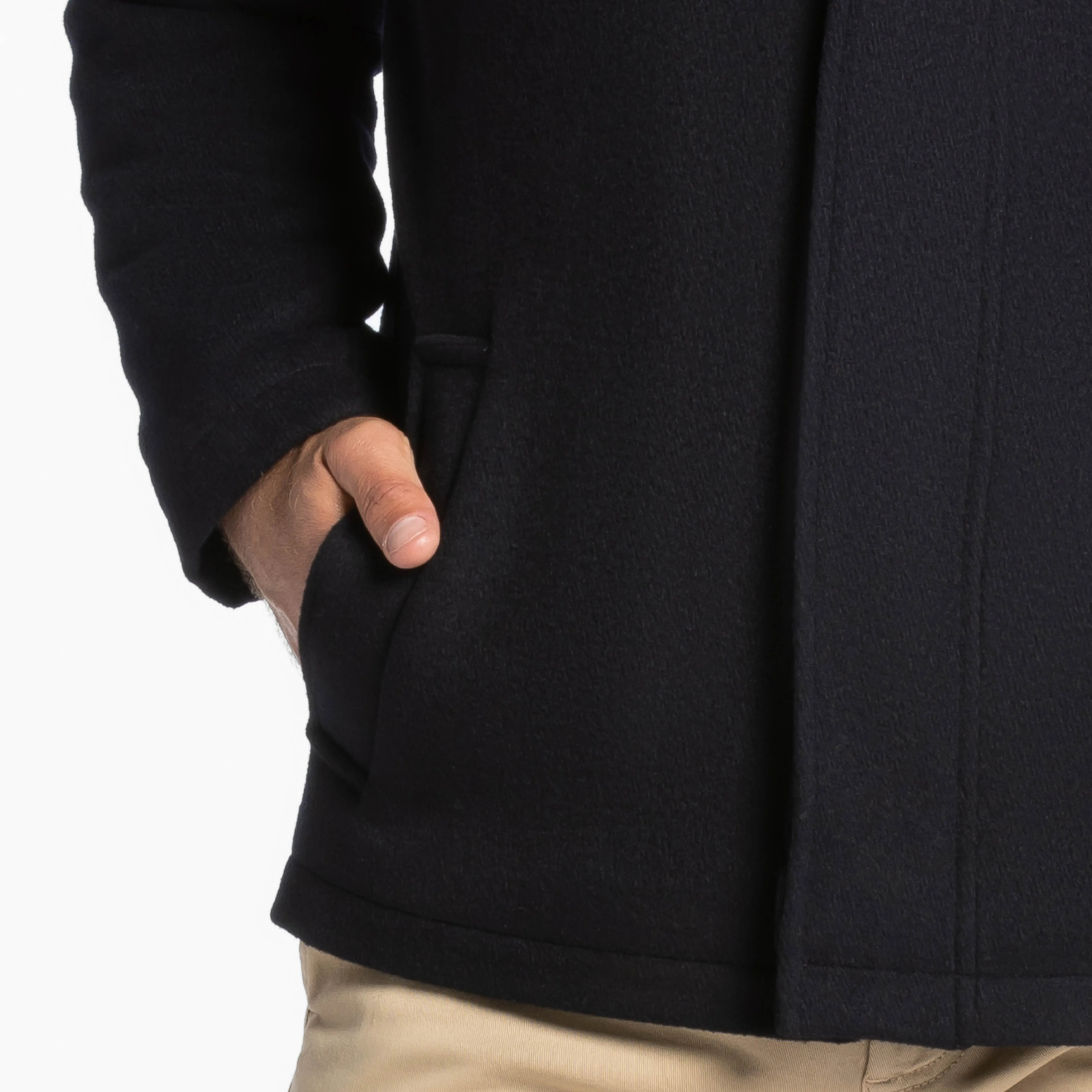 Navy Wool Peacoat sold by Ash & Erie product image thumbnail 5