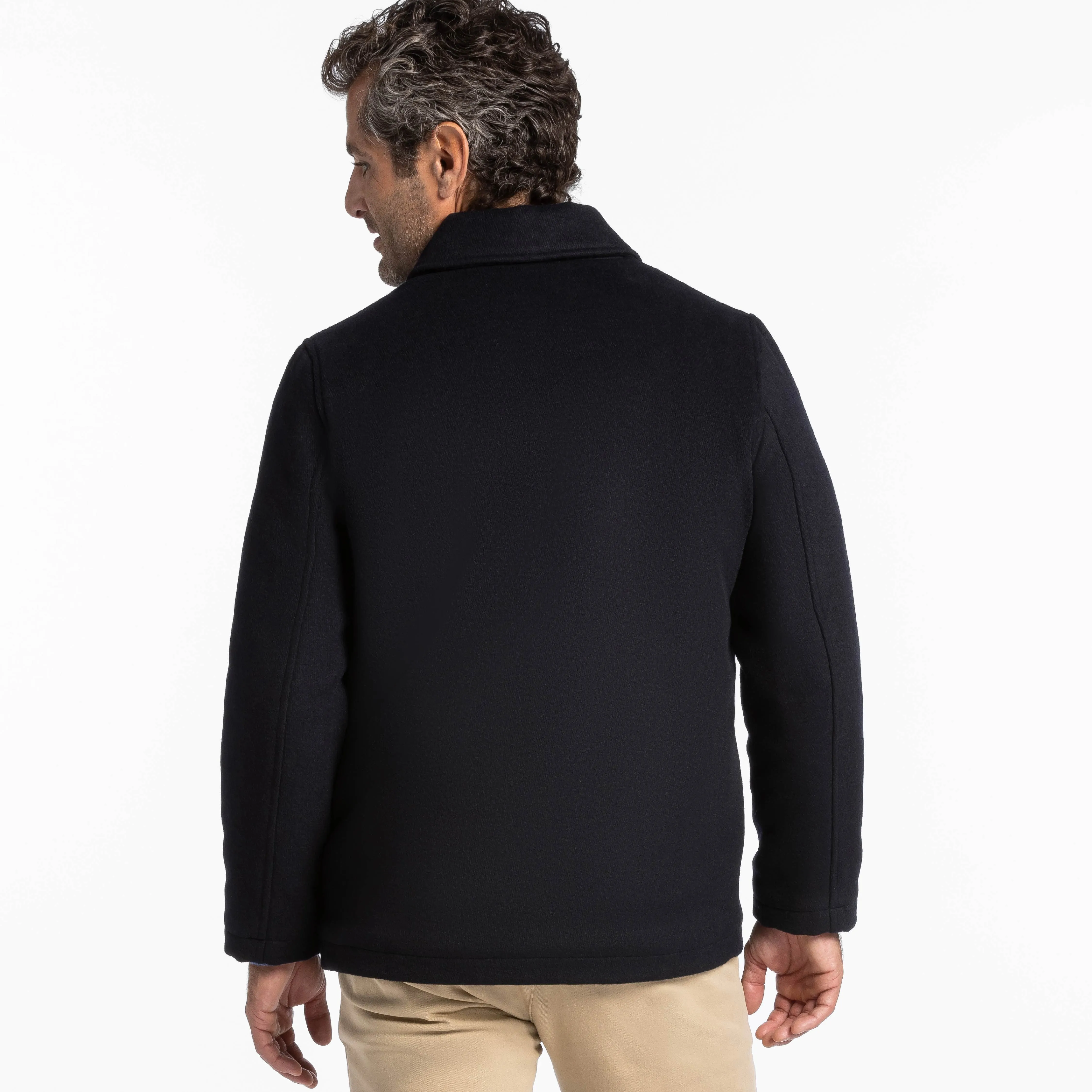 Navy Wool Peacoat sold by Ash & Erie product image thumbnail 3