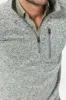 Heather Grey Quarter-Zip Fleece sold by Ash & Erie