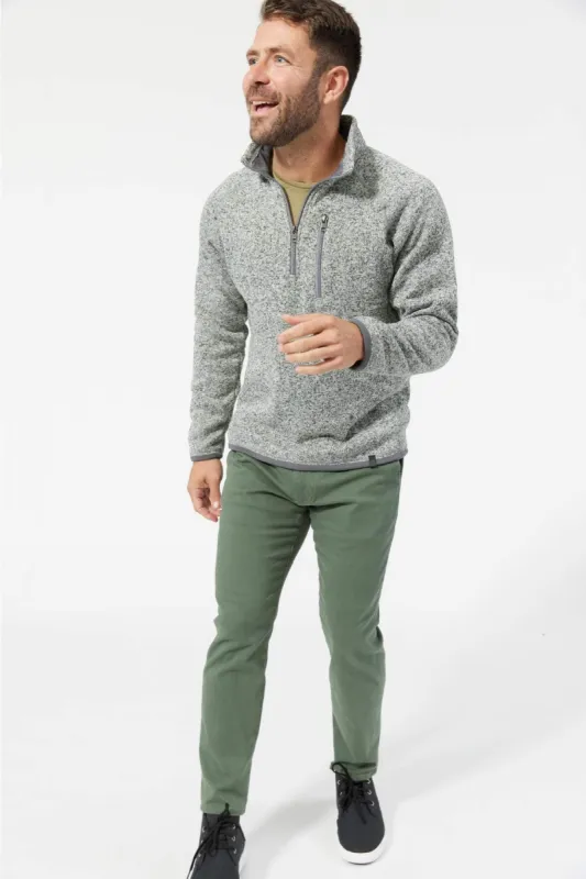 Heather Grey Quarter-Zip Fleece sold by Ash & Erie