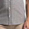 Nickel Plaid Linen Short Sleeve Shirt sold by Ash & Erie