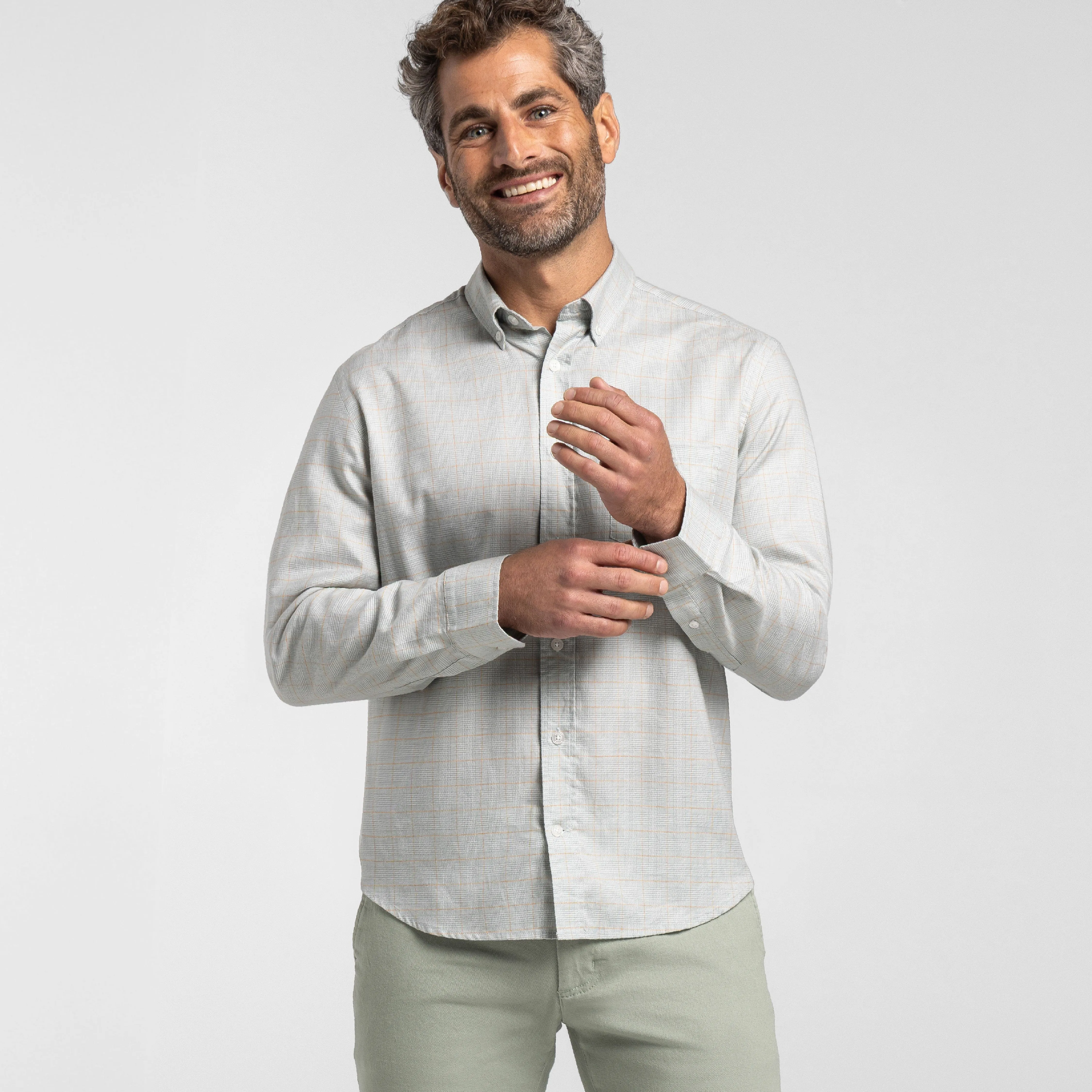 Stone Grid Shirt sold by Ash & Erie