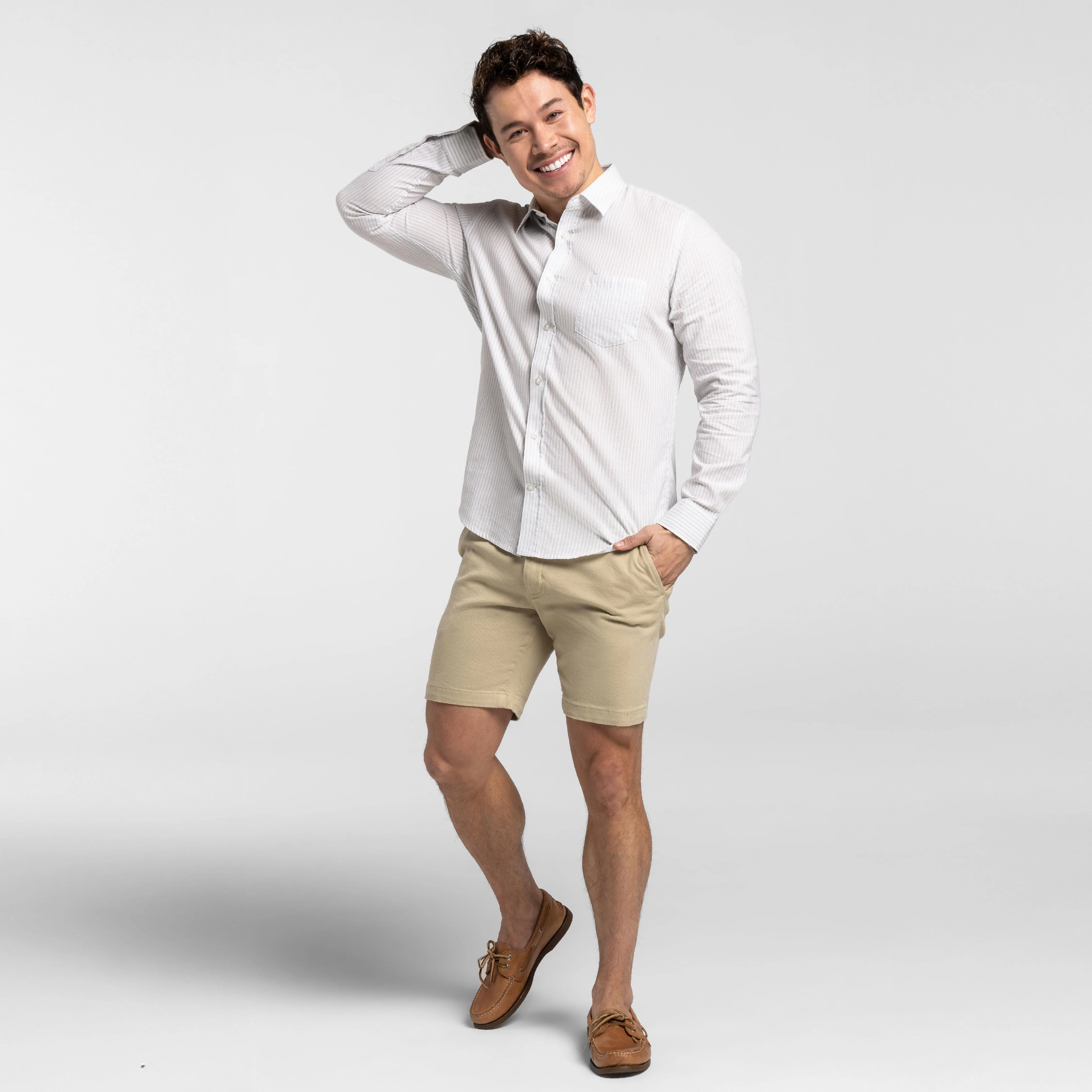 Sorrento Stripes Linen Shirt sold by Ash & Erie product image thumbnail 2