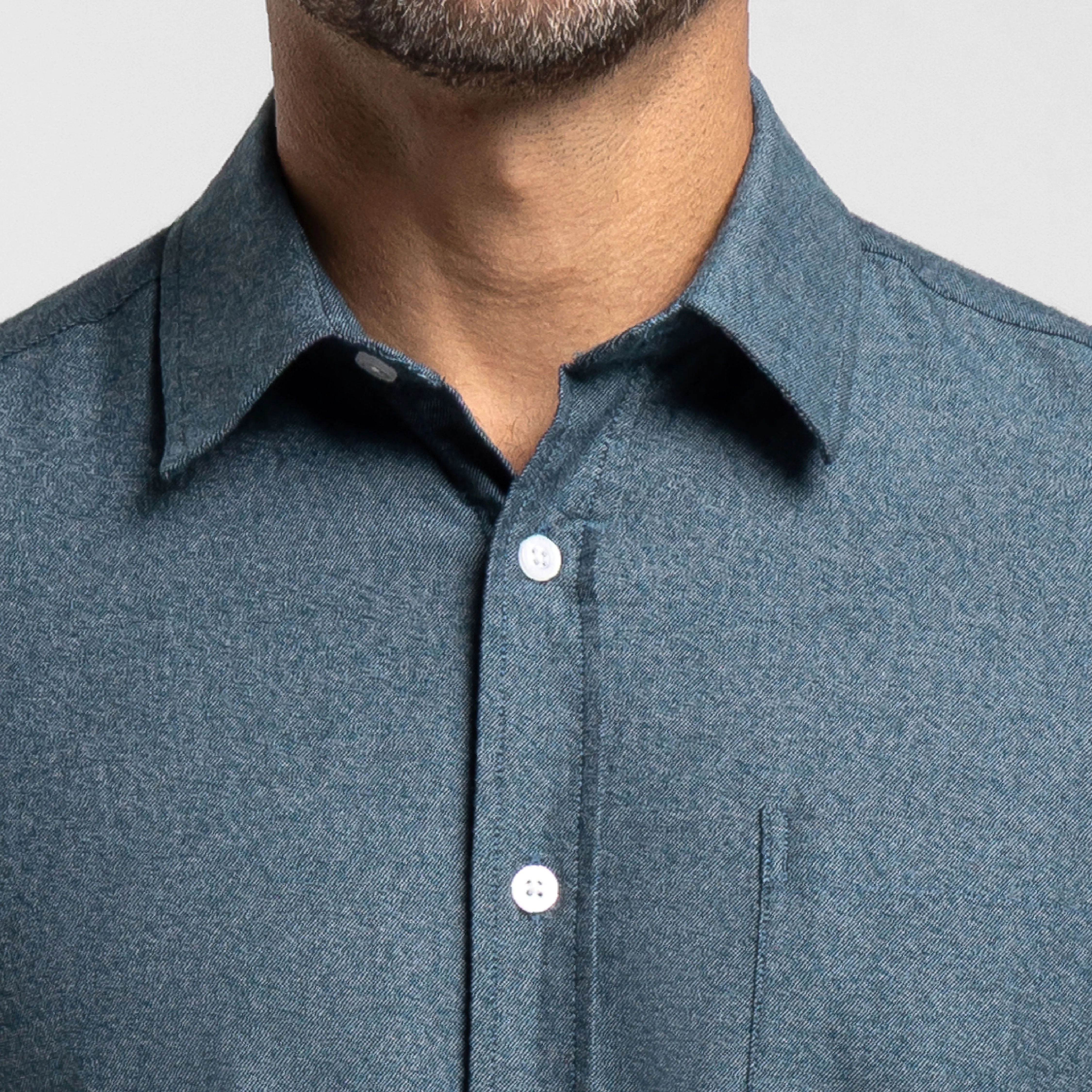 Heather Azure Short Sleeve Shirt sold by Ash & Erie product image thumbnail 5