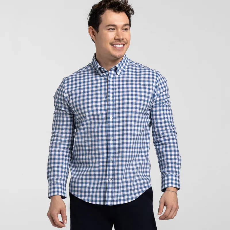Chatham Blue Gingham Shirt sold by Ash & Erie