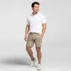 Khaki Hybrid XYZ Chino Short﻿ sold by Ash & Erie