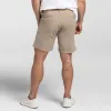 Khaki Hybrid XYZ Chino Short﻿ sold by Ash & Erie