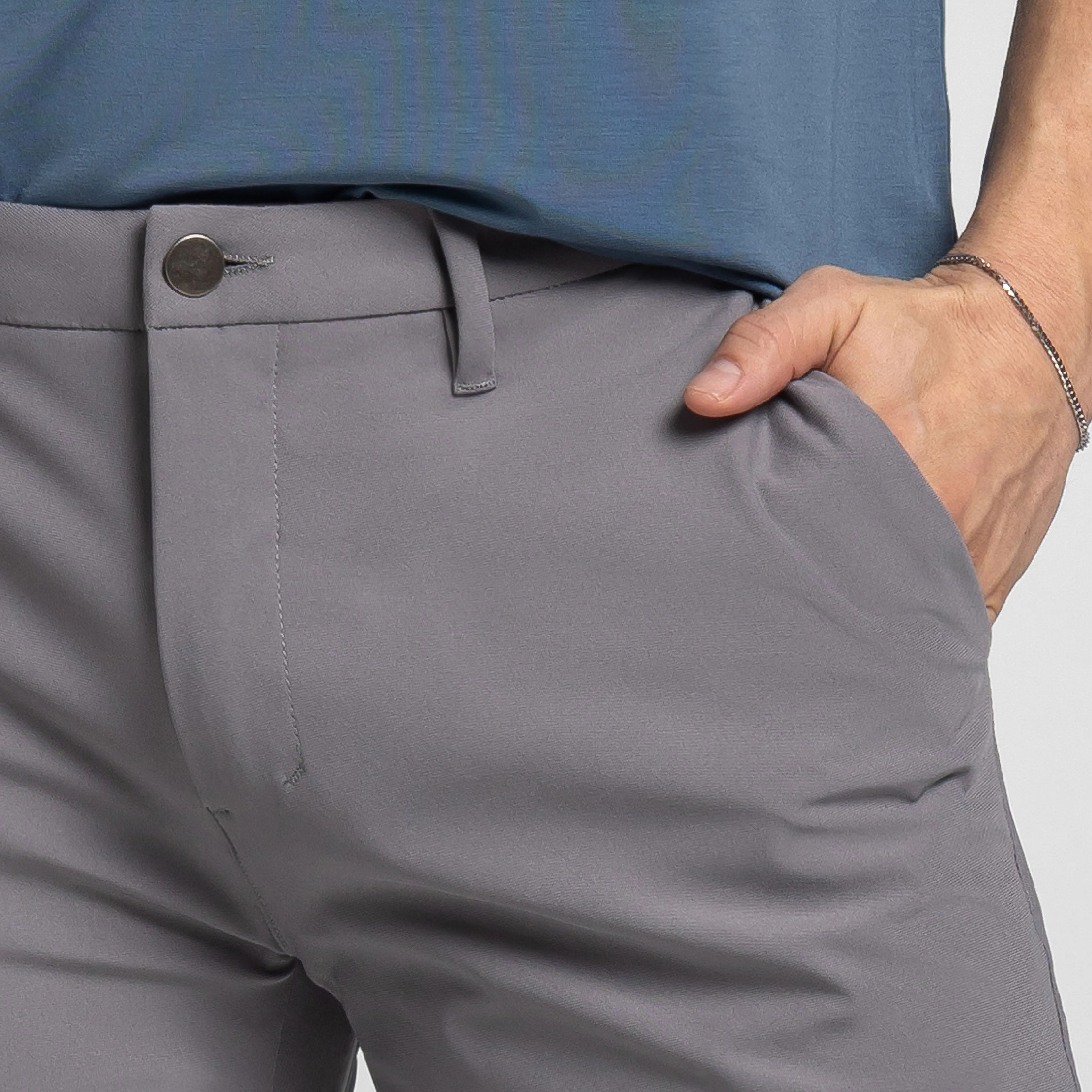 Grey Hybrid XYZ Chino Short sold by Ash & Erie product image thumbnail 5