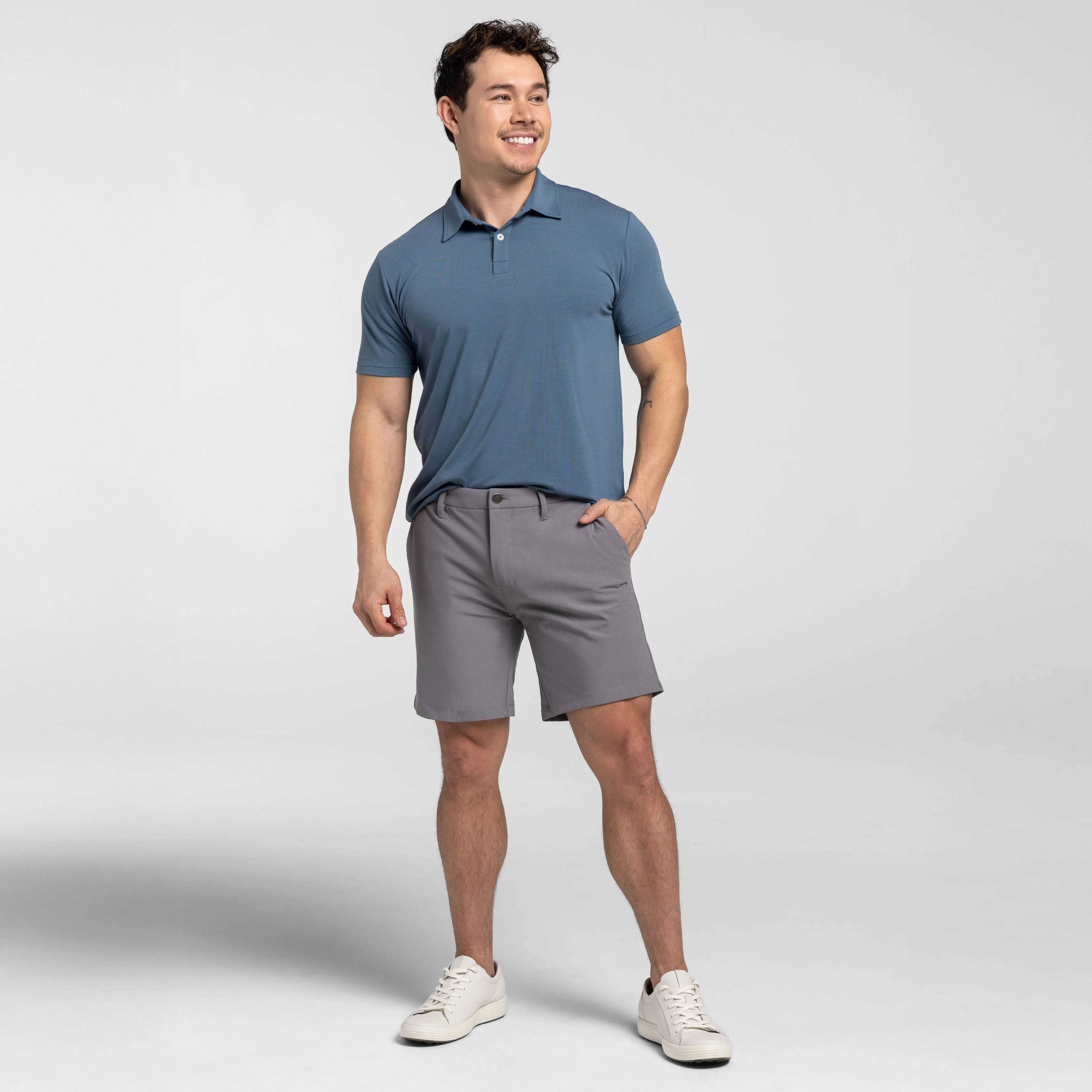 Grey Hybrid XYZ Chino Short sold by Ash & Erie product image thumbnail 2