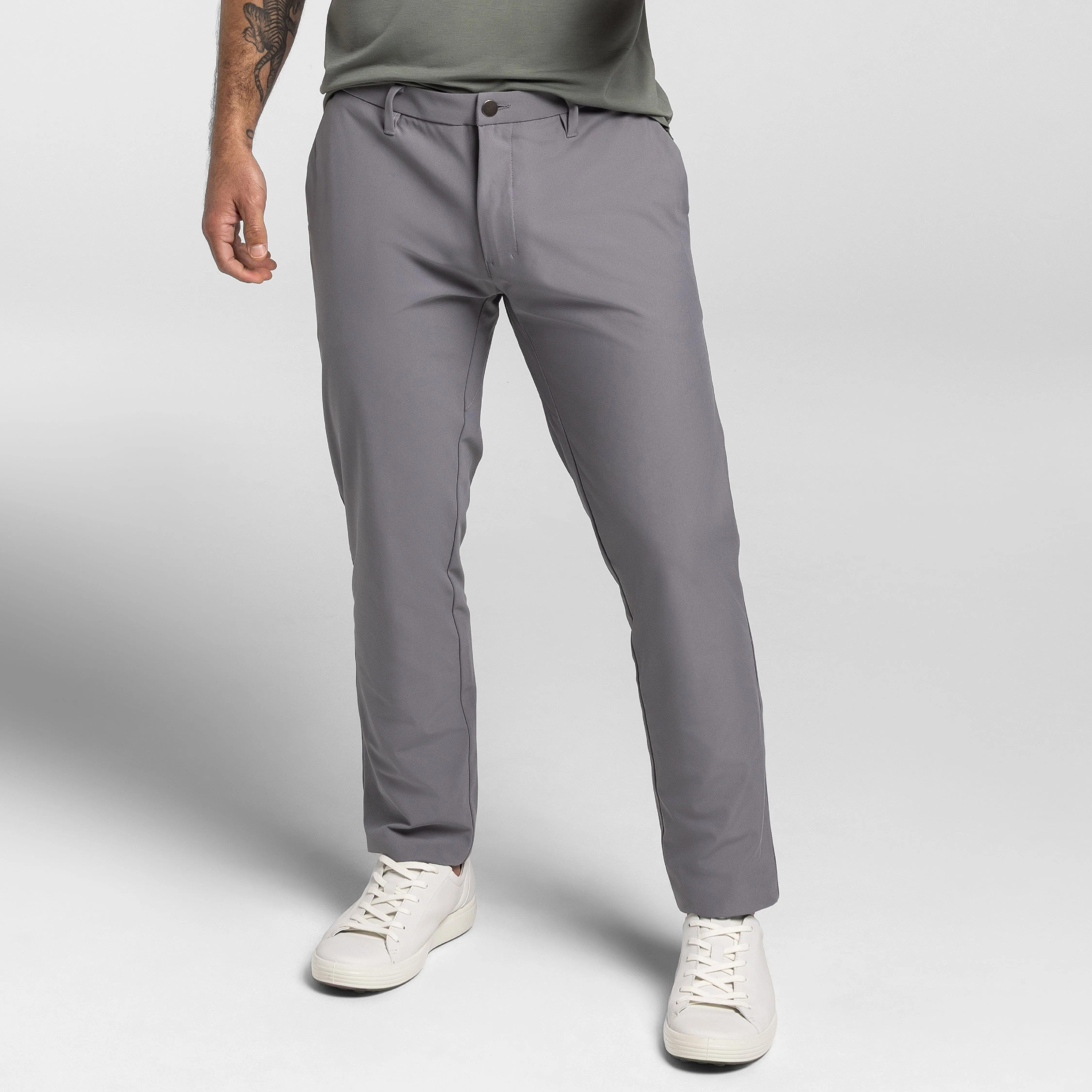 Grey Hybrid XYZ Chino sold by Ash & Erie