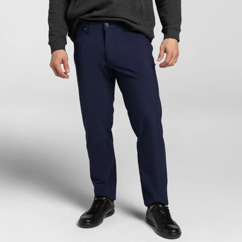 Navy Hybrid XYZ Pant sold by Ash & Erie