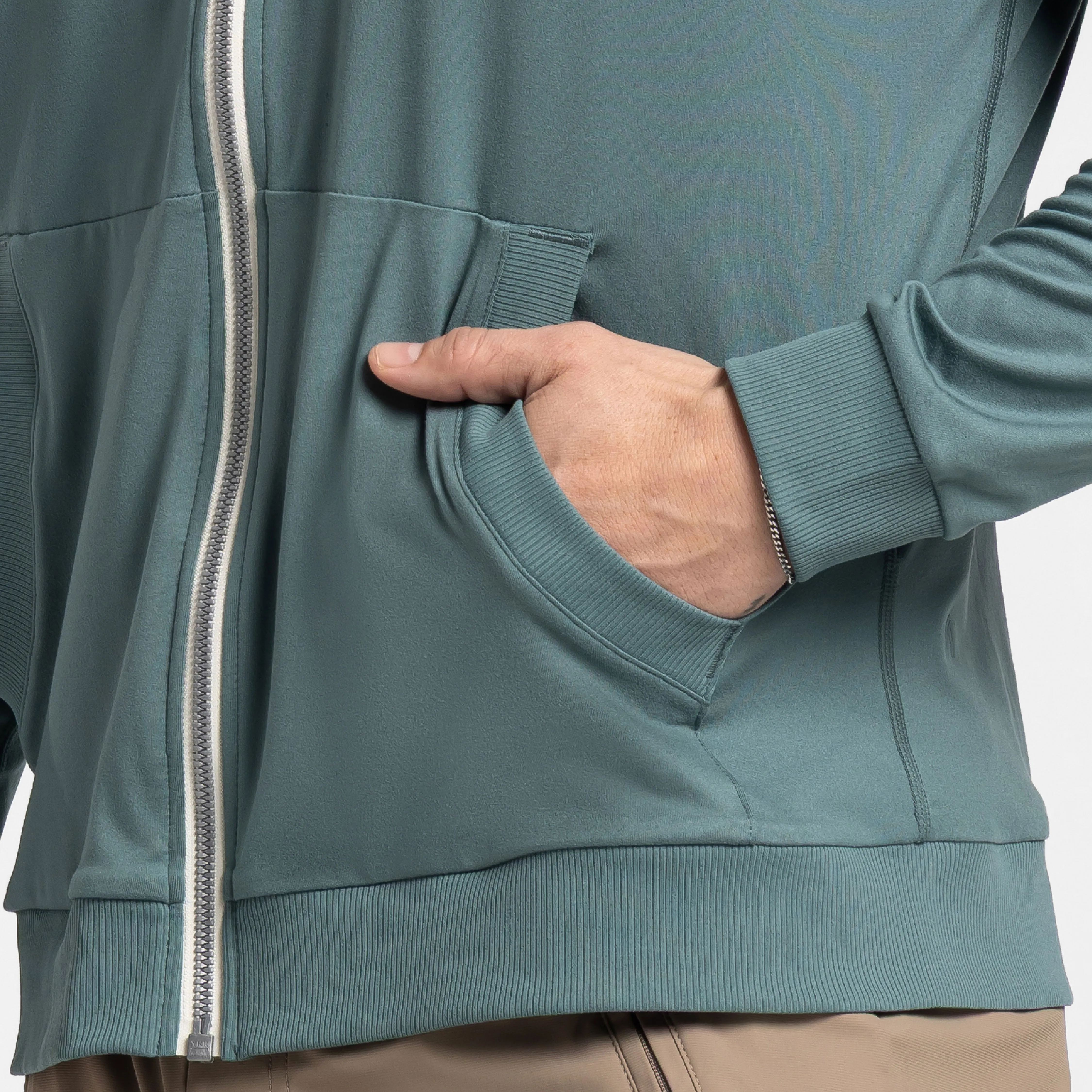 Slate CloudFlex Performance Full-Zip Hoodie sold by Ash & Erie product image thumbnail 5