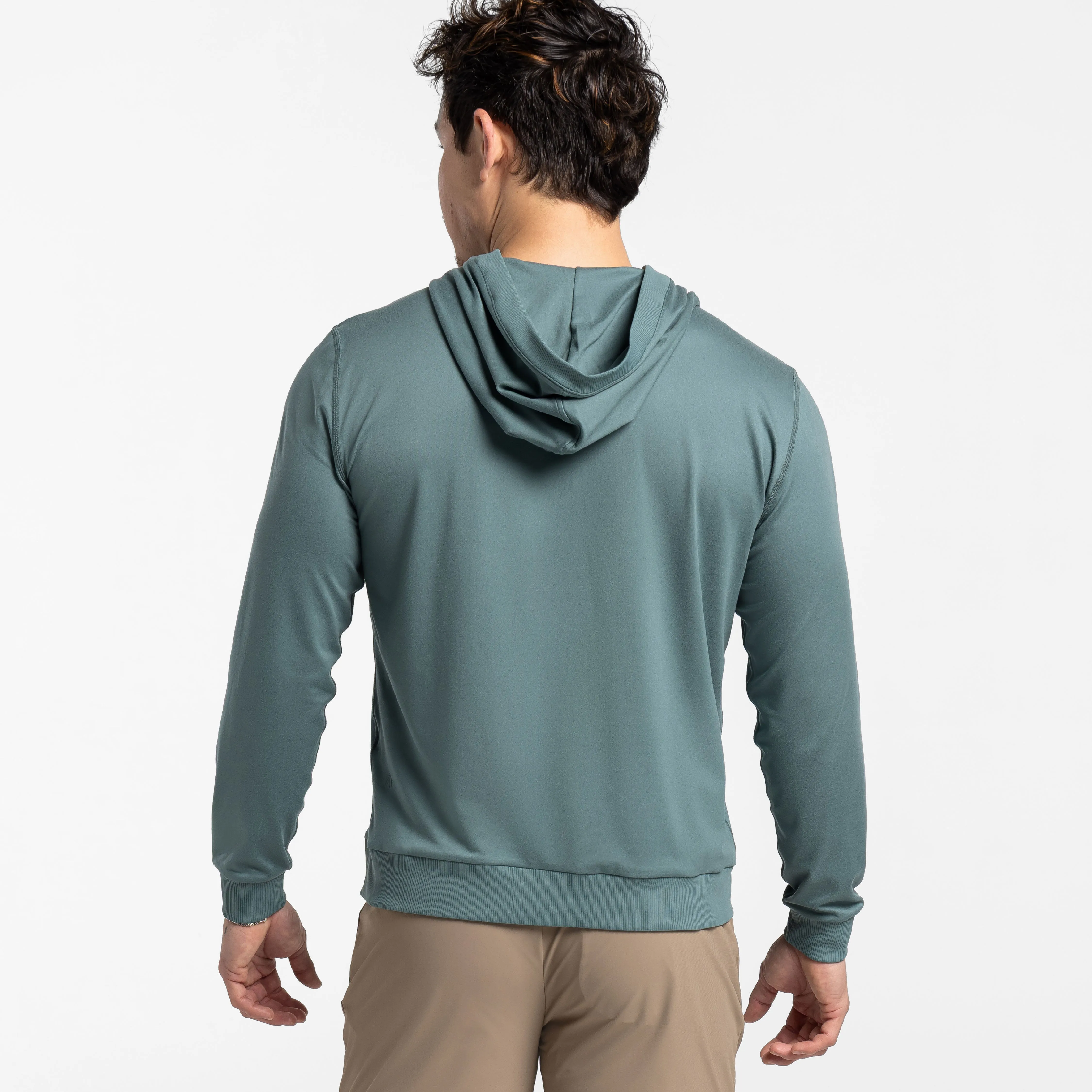 Slate CloudFlex Performance Full-Zip Hoodie sold by Ash & Erie product image thumbnail 3