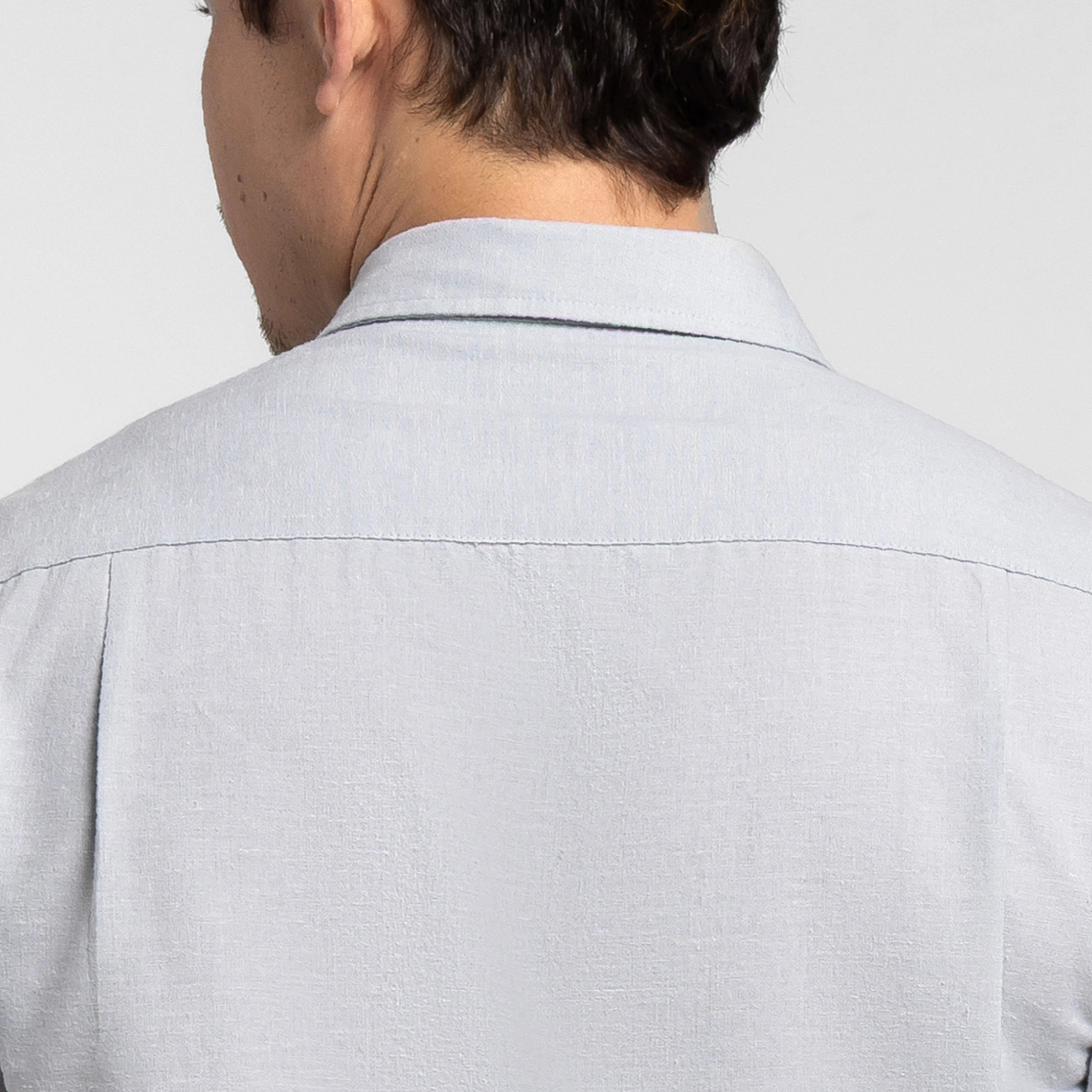 Muted Green Linen Short Sleeve Shirt sold by Ash & Erie product image thumbnail 5