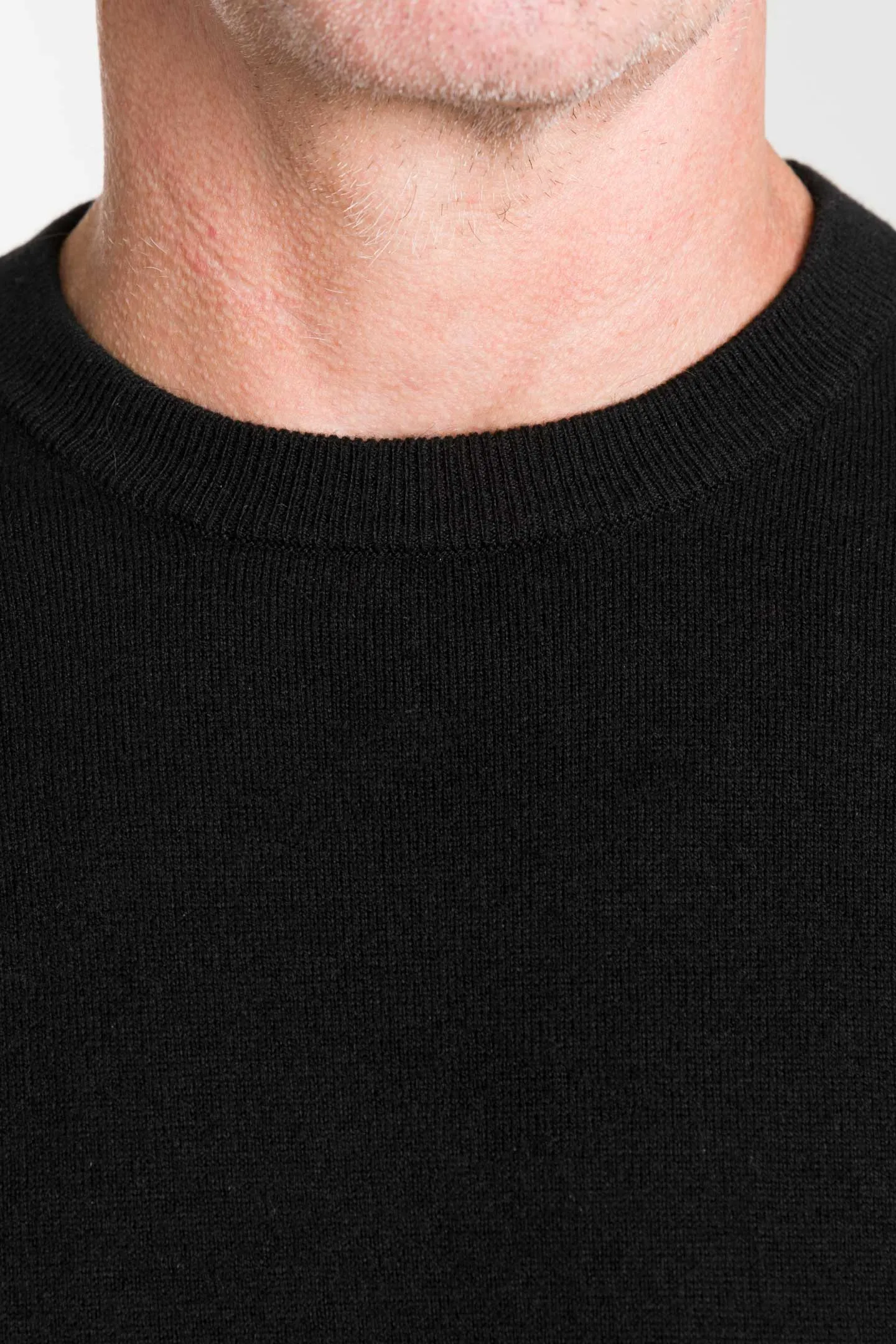 Black Merino Crew Neck Sweater sold by Ash & Erie product image thumbnail 5