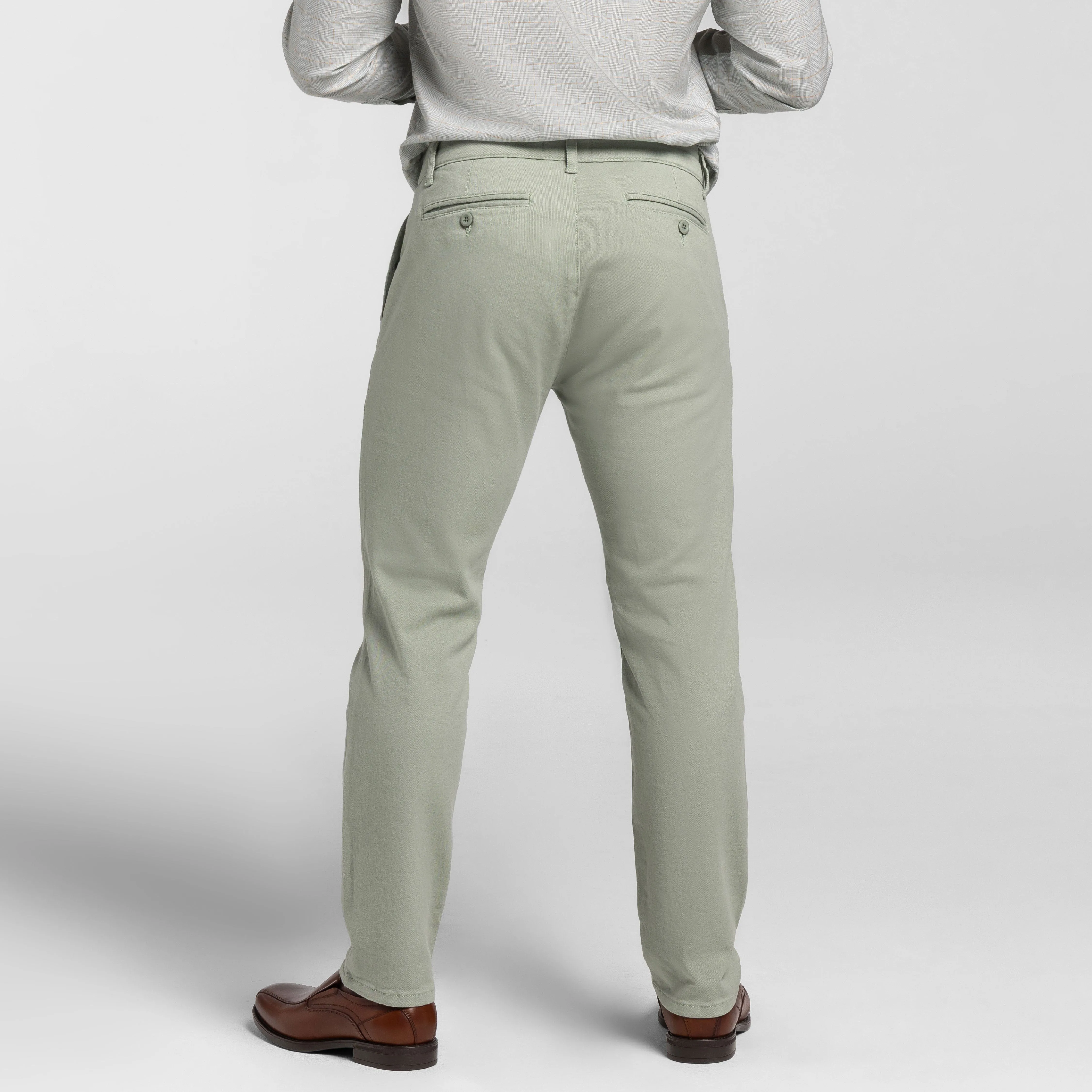 Green Slate Washed Stretch Chino sold by Ash & Erie product image thumbnail 3