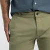 Pistachio Stretch Washed Chino Short sold by Ash & Erie