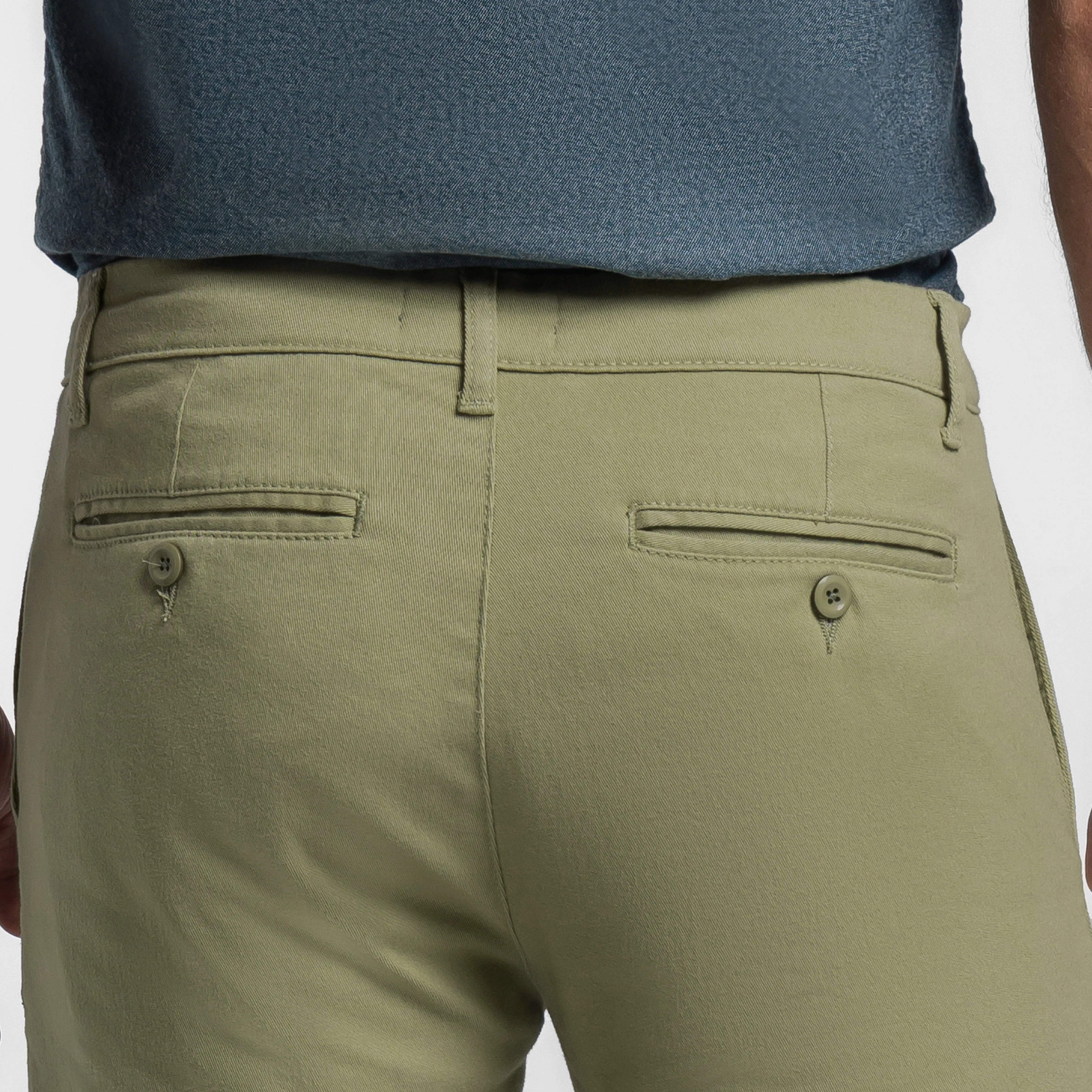 Pistachio Stretch Washed Chino Short sold by Ash & Erie product image thumbnail 4