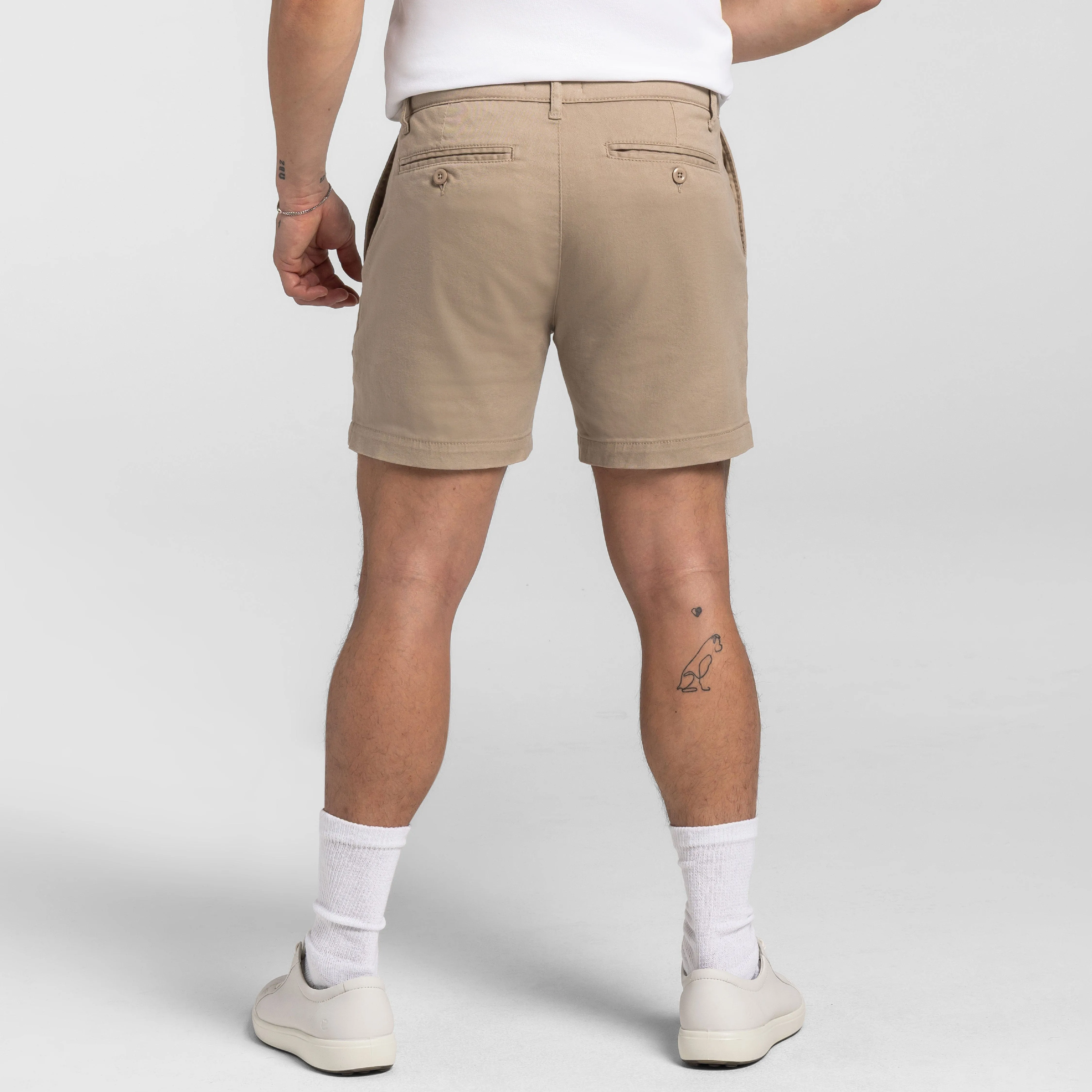 5" Teak Lightweight Stretch Chino Short sold by Ash & Erie product image thumbnail 3