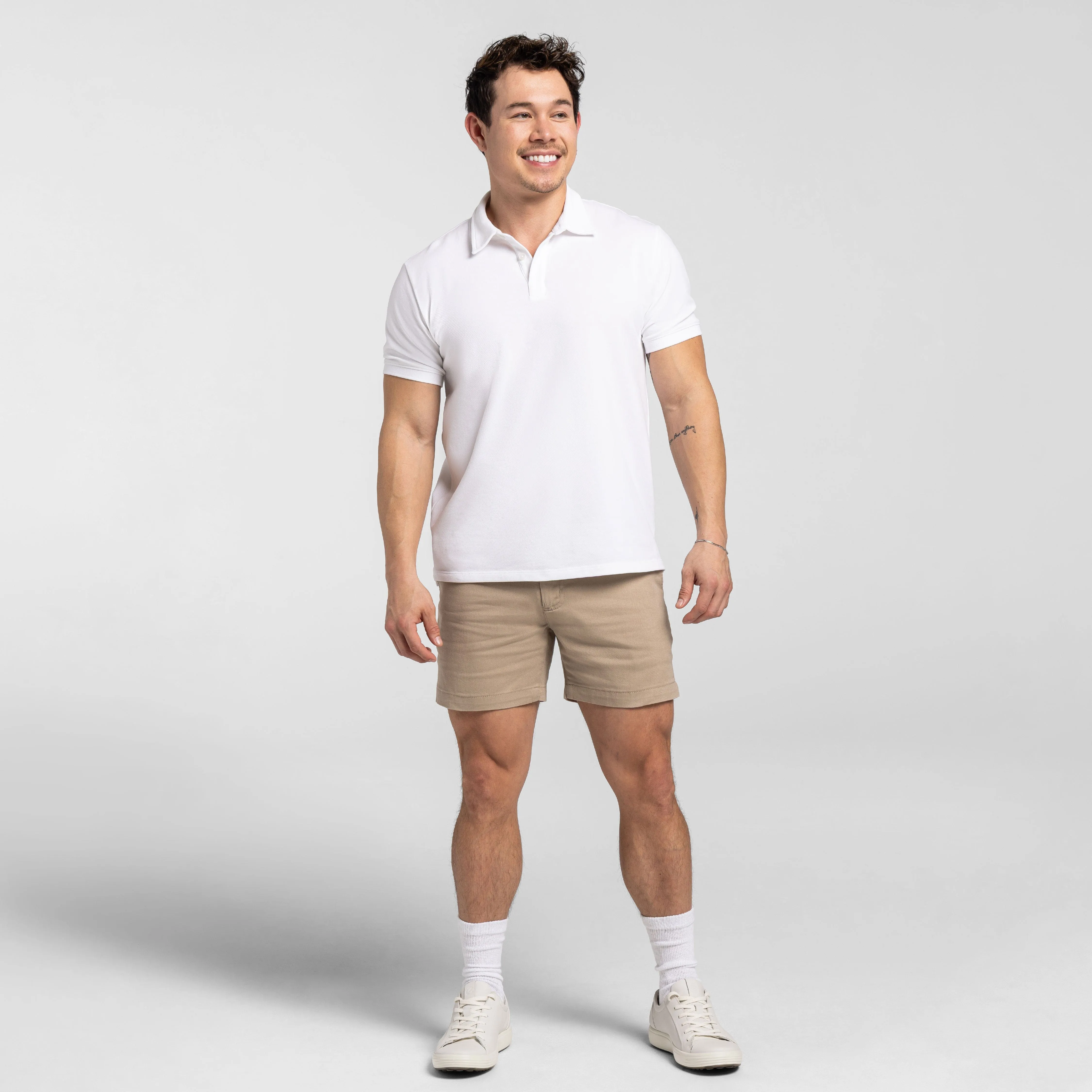 5" Teak Lightweight Stretch Chino Short sold by Ash & Erie product image thumbnail 2