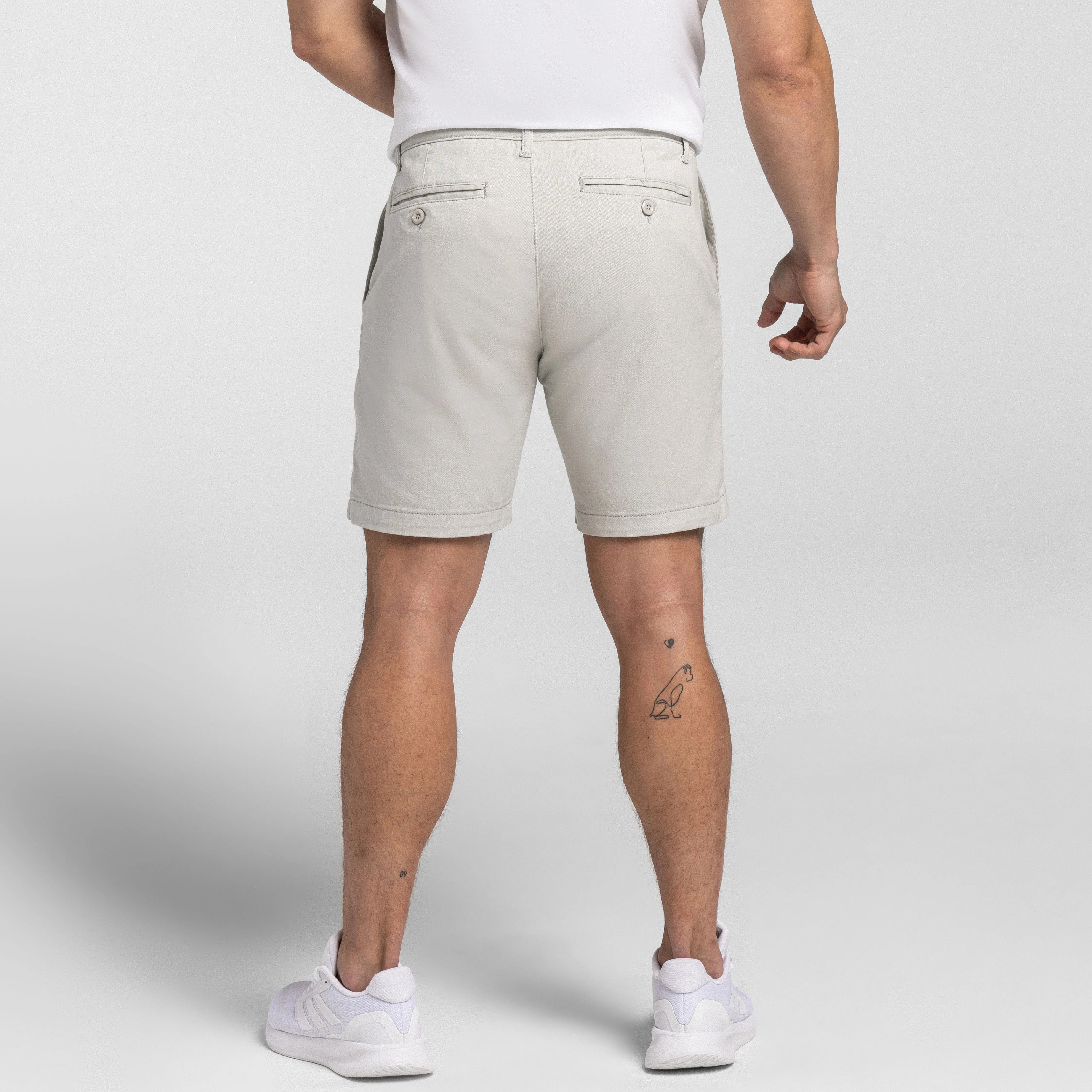 Cloud Blue Lightweight Stretch Chino Short sold by Ash & Erie product image thumbnail 3
