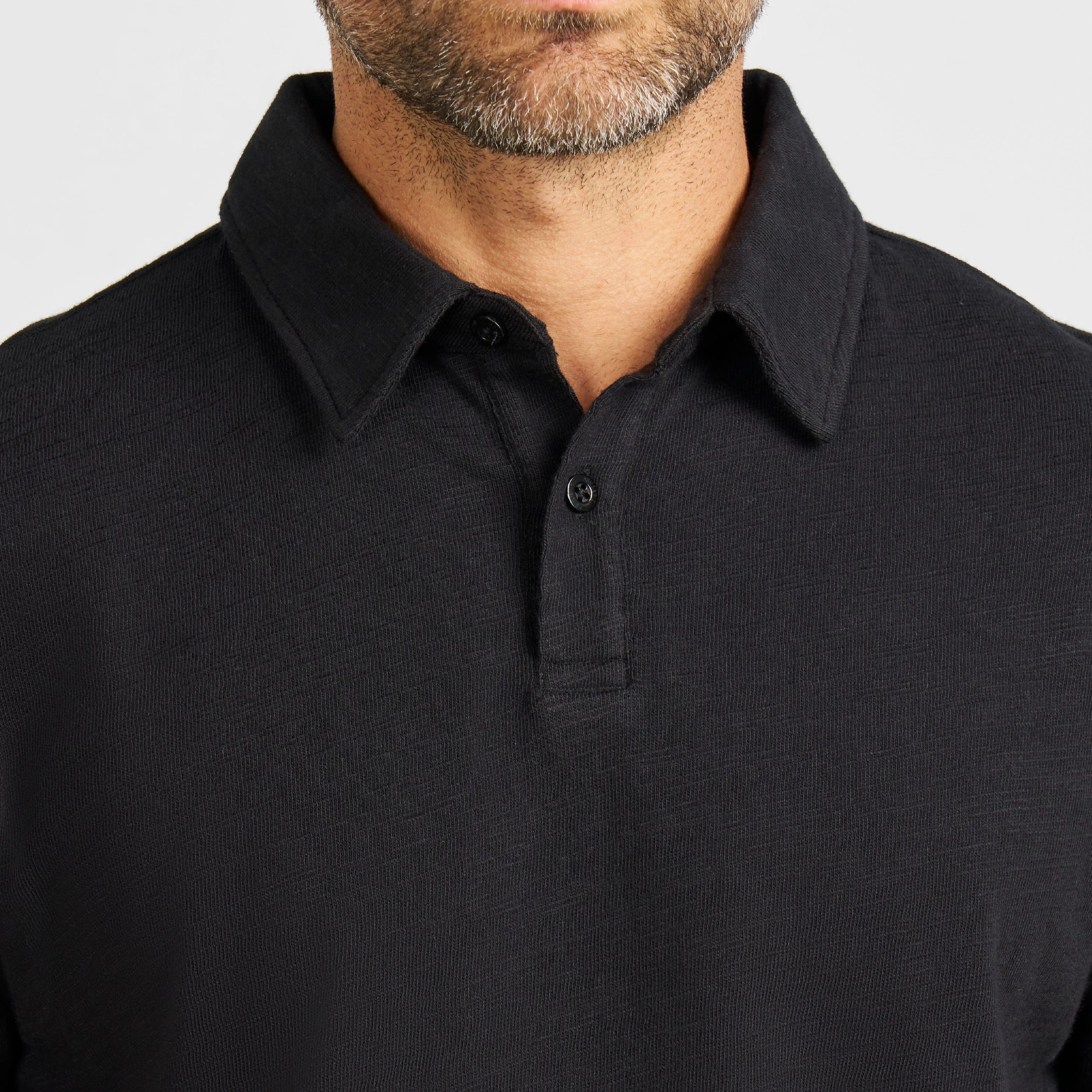 Black Lightweight Polo sold by Ash & Erie product image thumbnail 4