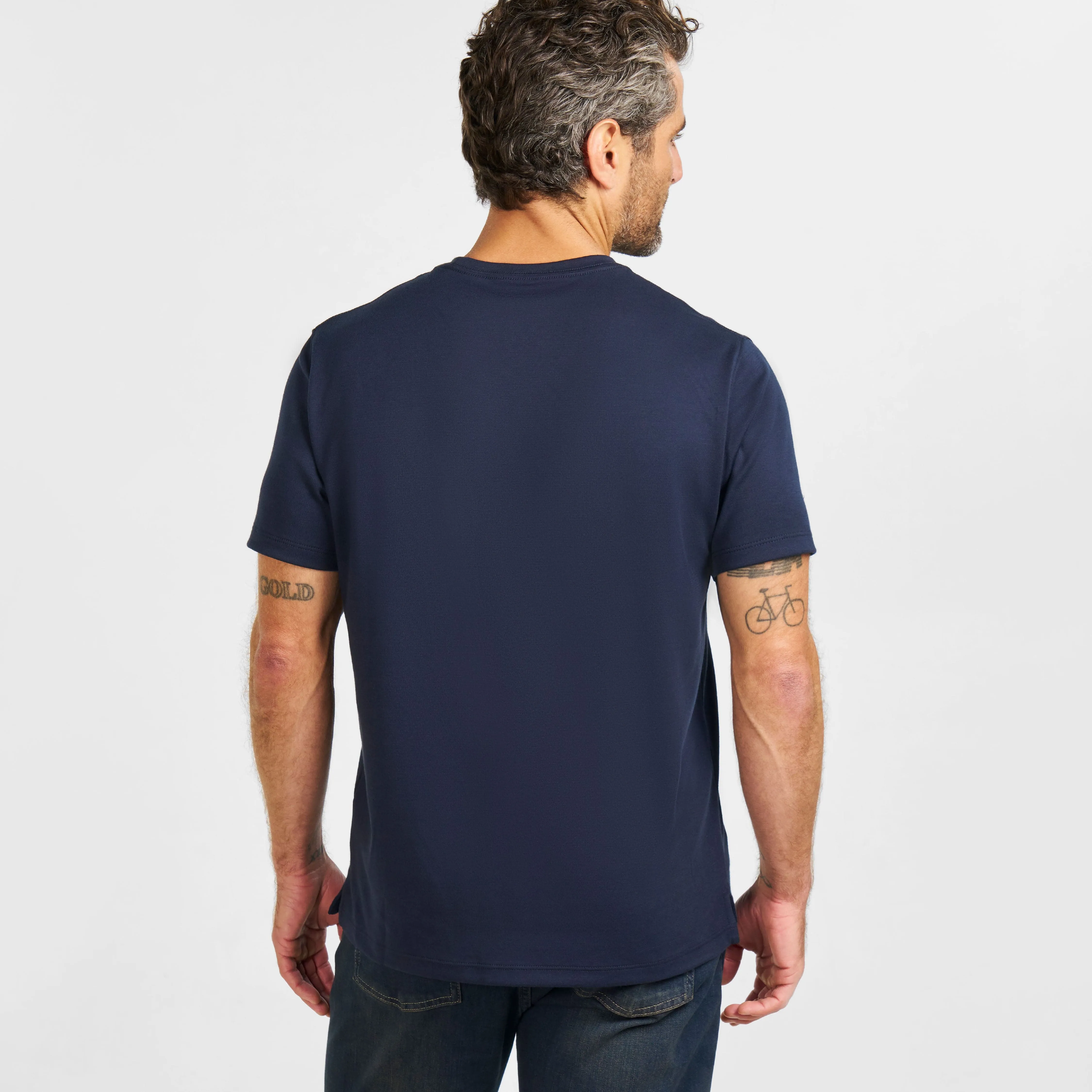Navy Micro Pique Crew Neck Tee sold by Ash & Erie product image thumbnail 3