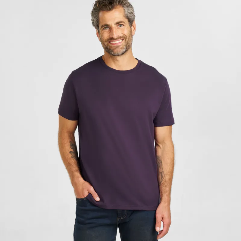 Plum Luxury Soft Touch Crew Neck Tee sold by Ash & Erie
