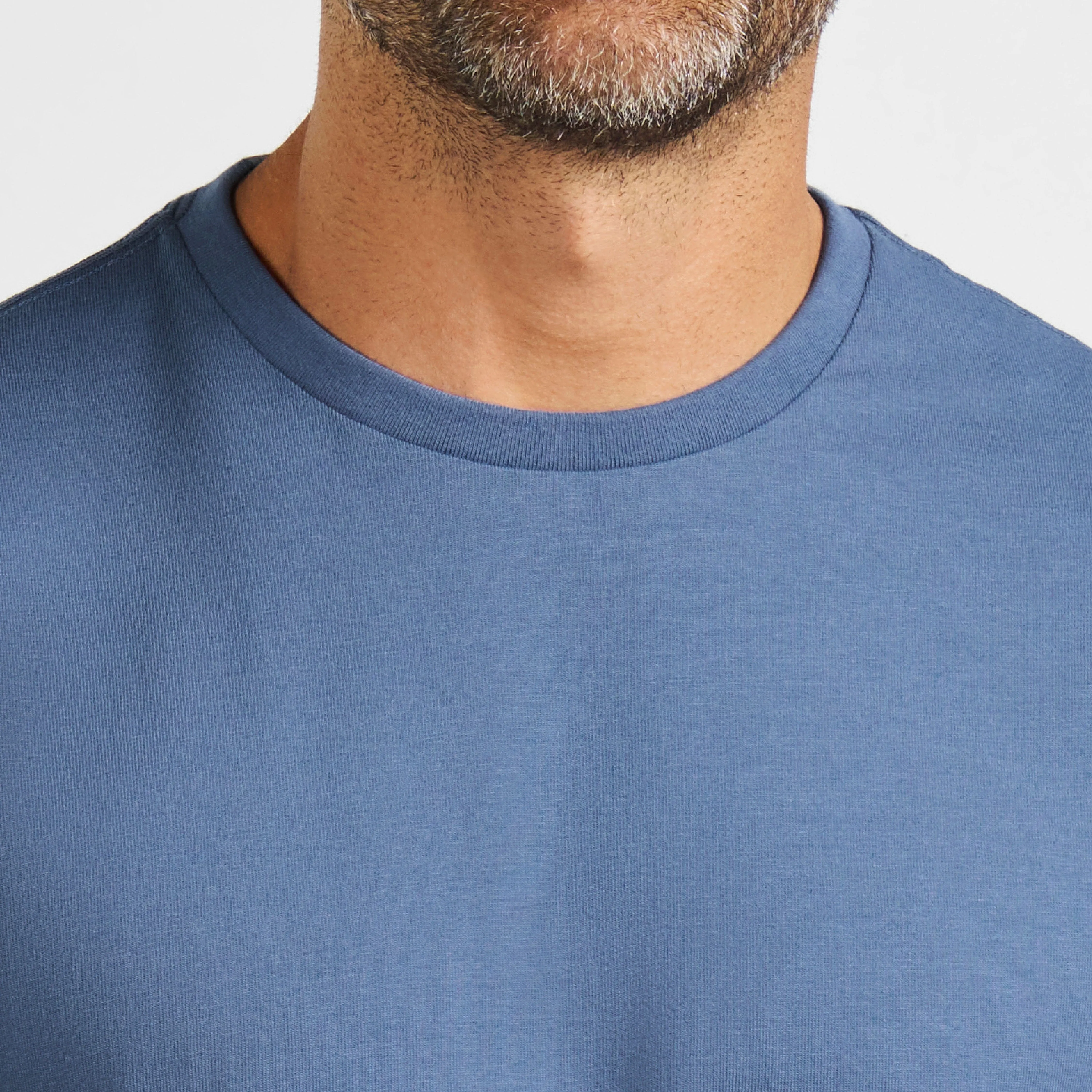 Slate Pima Cotton Crew Neck Tee sold by Ash & Erie product image thumbnail 5