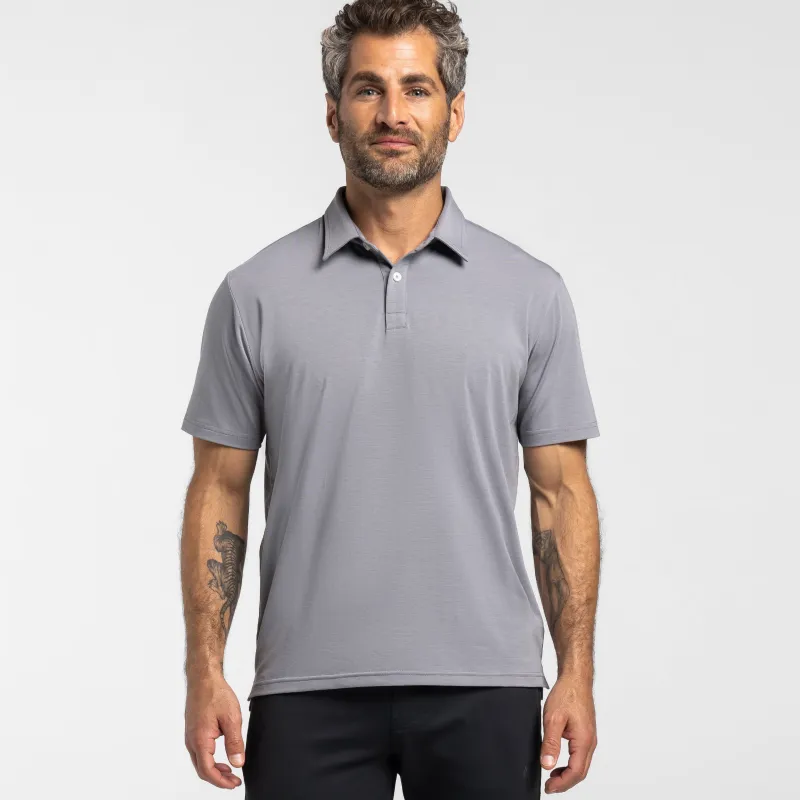 Nickel Tech Polo sold by Ash & Erie