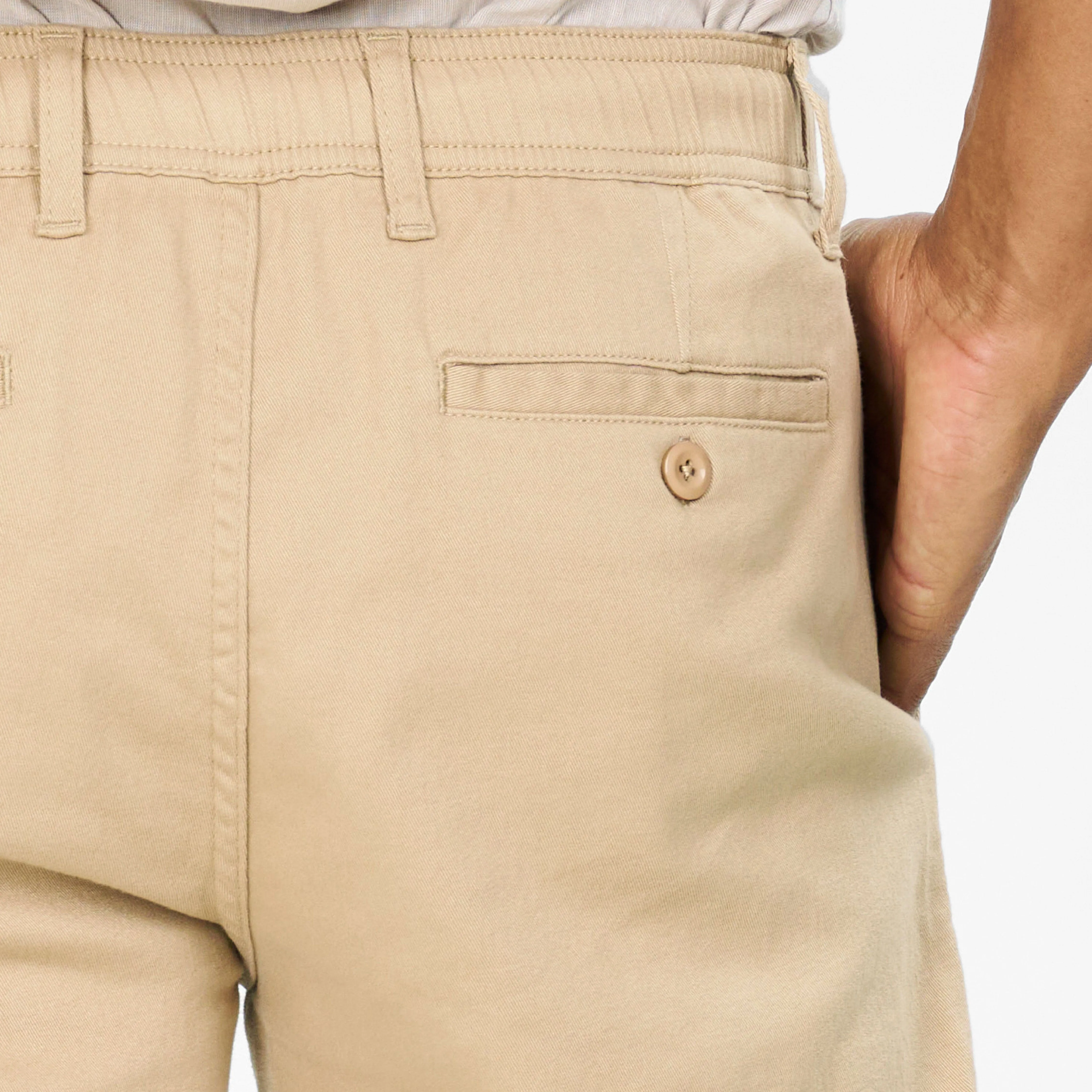 Khaki Easy Chino Short sold by Ash & Erie product image thumbnail 5